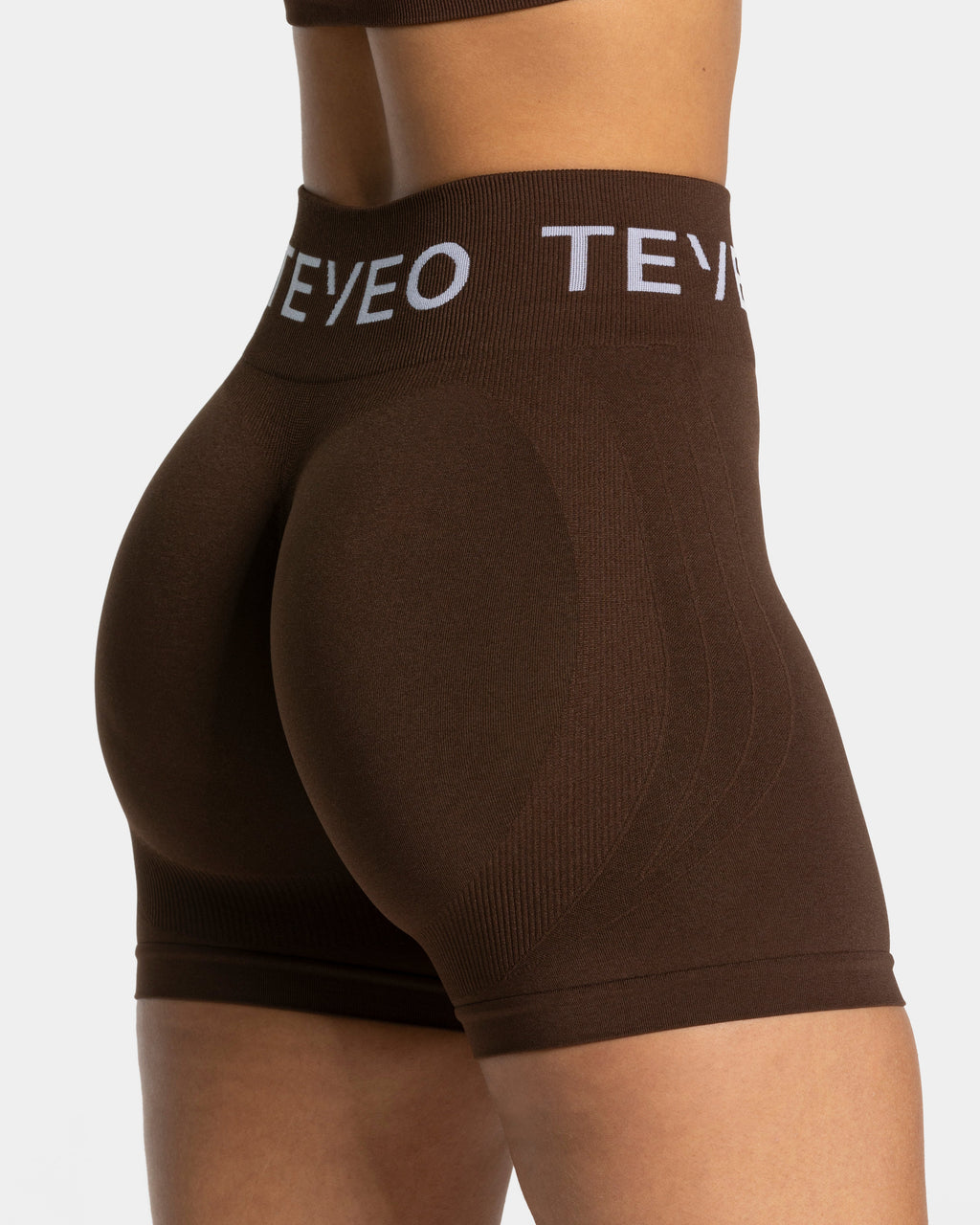 Signature Scrunch Shorts "Dunkelbraun"