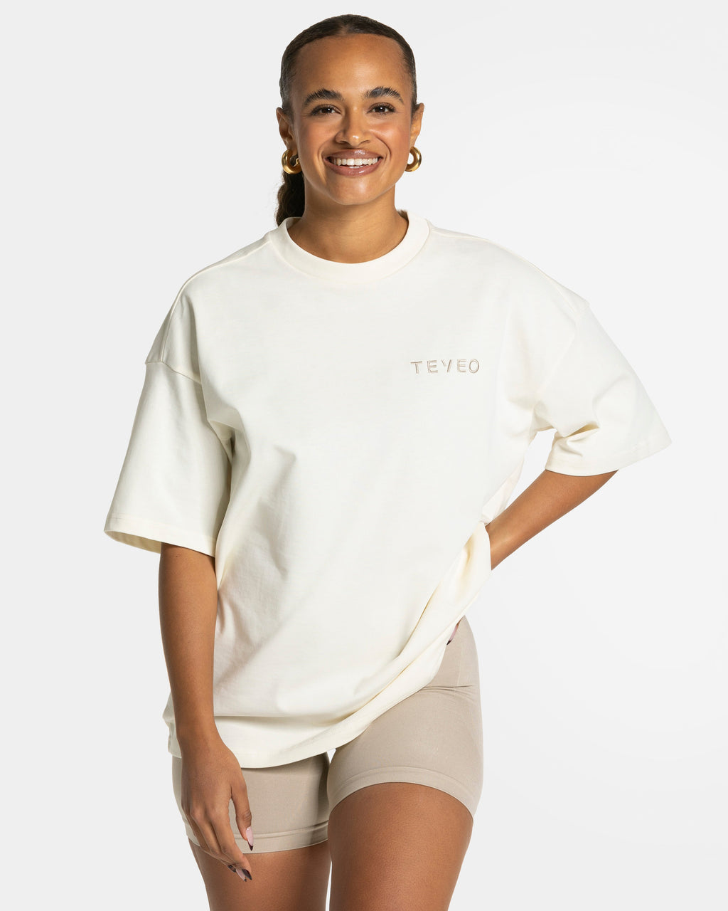 Signature Oversized T-Shirt "Latte"