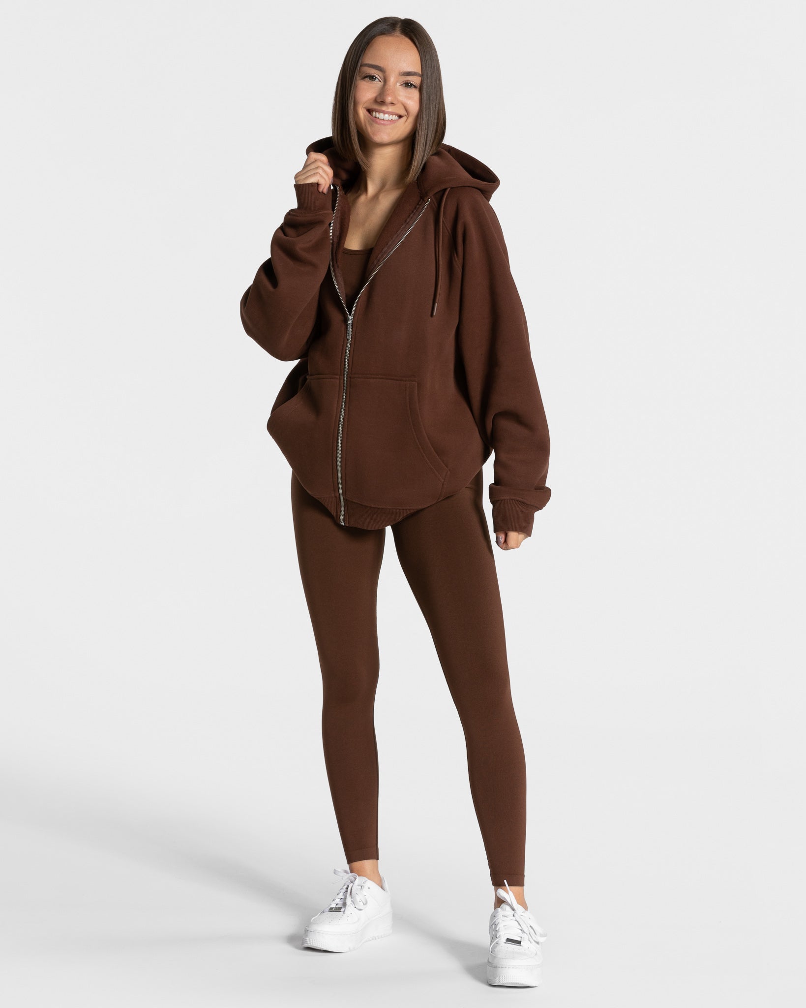 Statement Oversized Jacke "Kaffee"