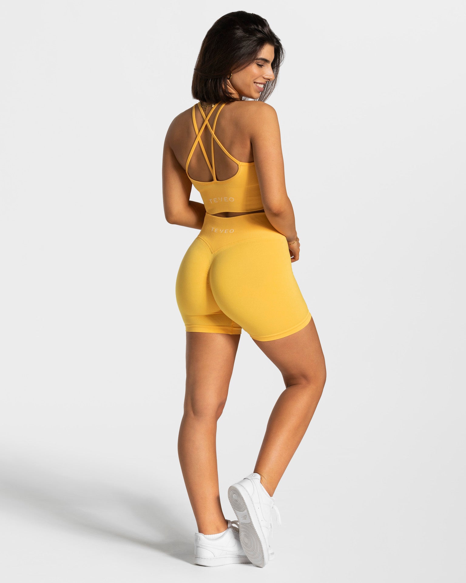 Statement Scrunch Shorts "Gelb"
