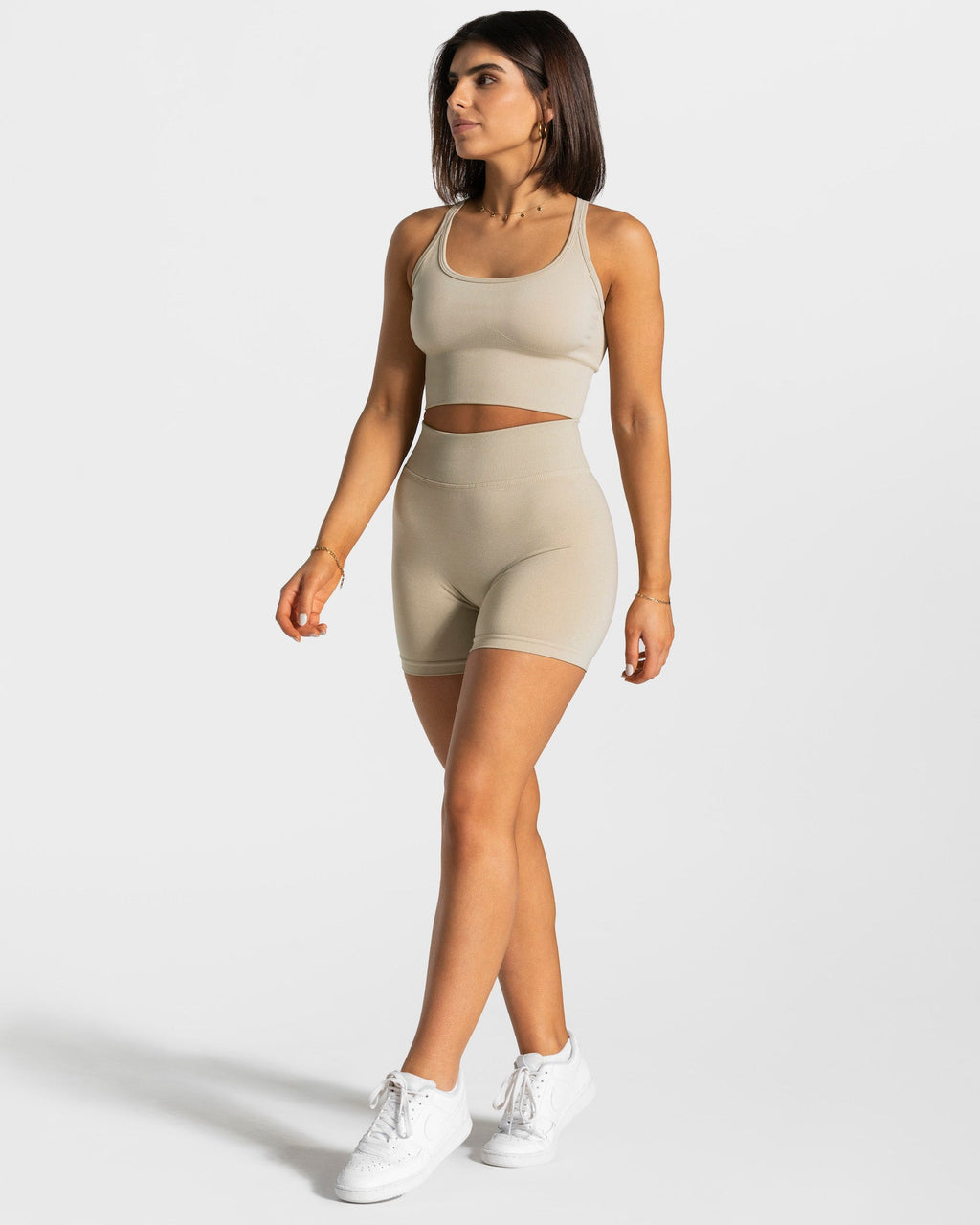 Statement Scrunch Shorts "Sand"