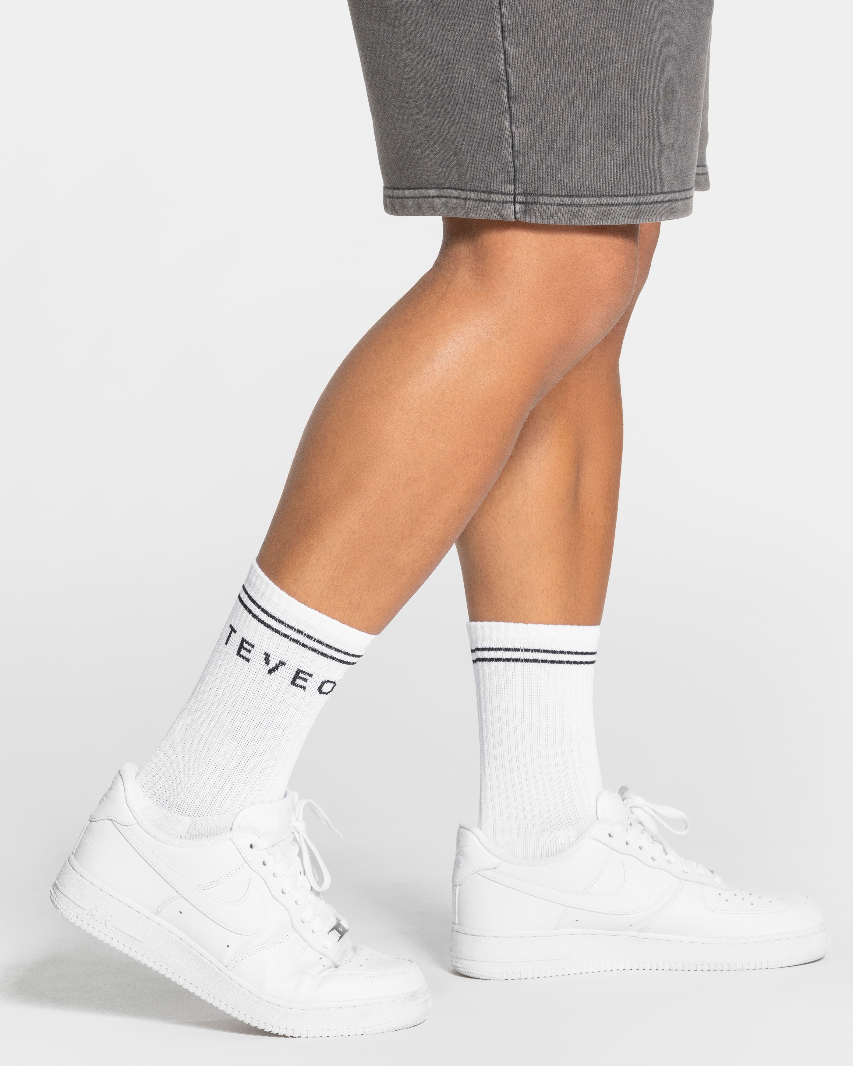 Crew Socken (2er-Pack) "Weiß"