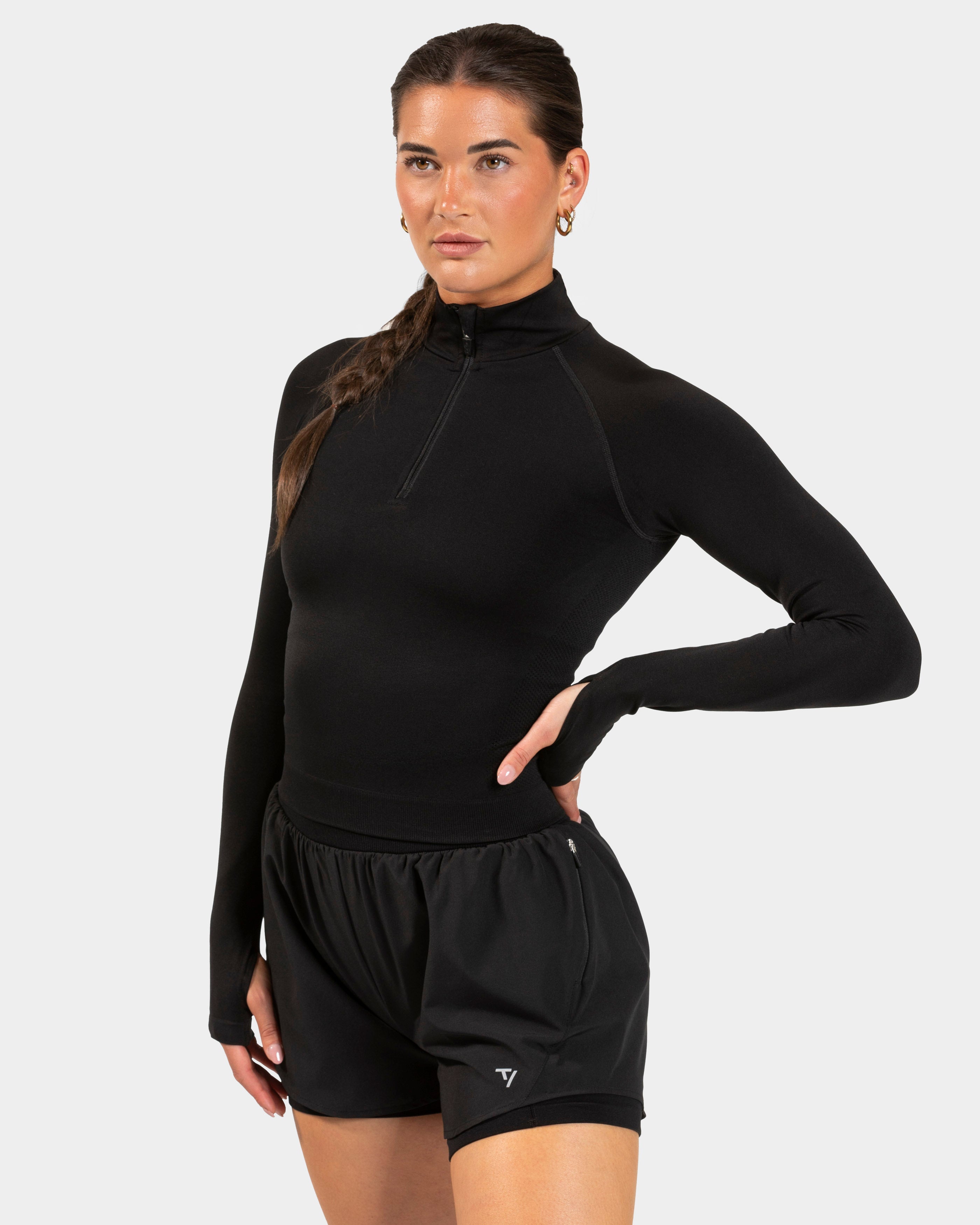 Endorphin Half Zip "Schwarz"