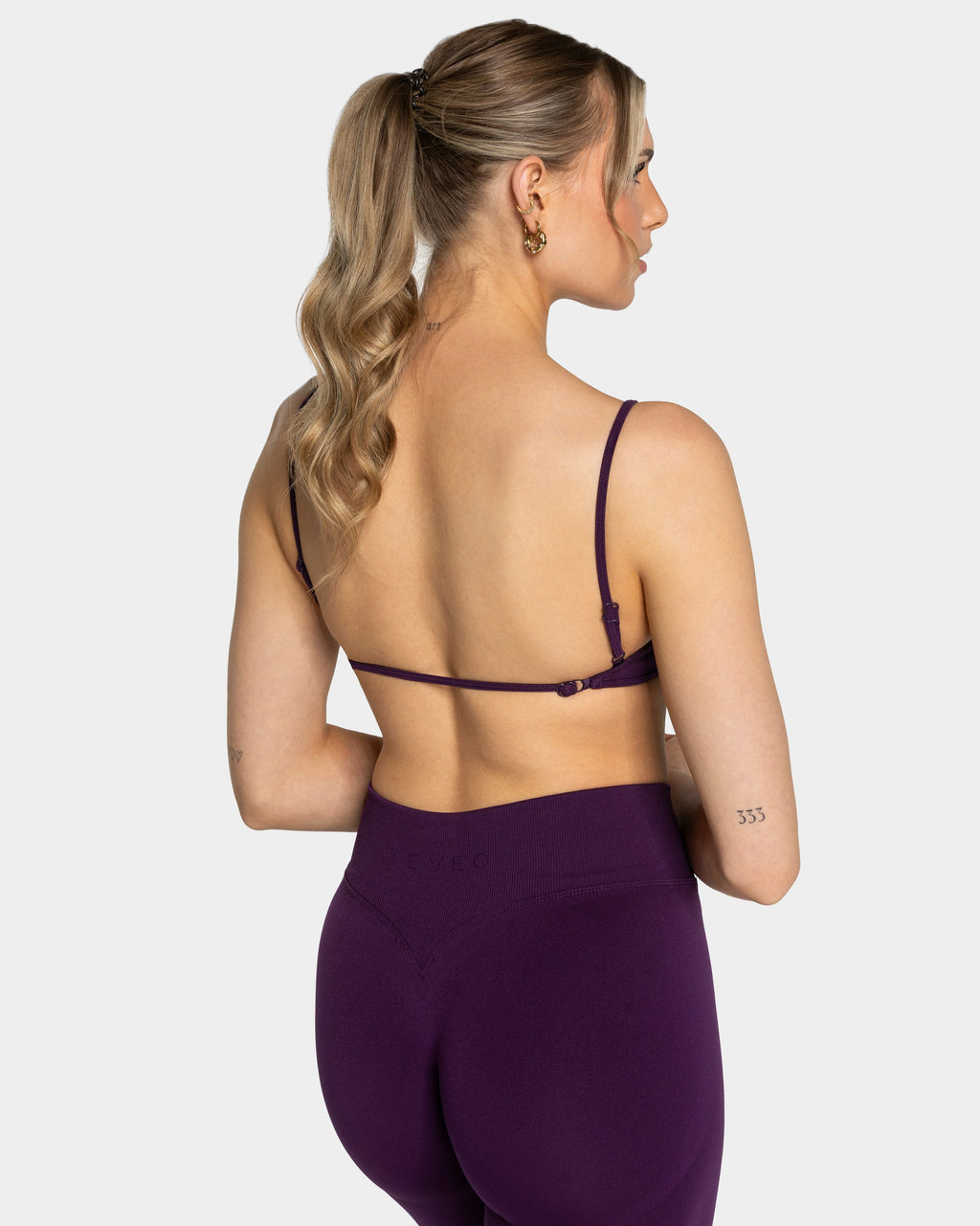 Femme Backless Bh "Aubergine"