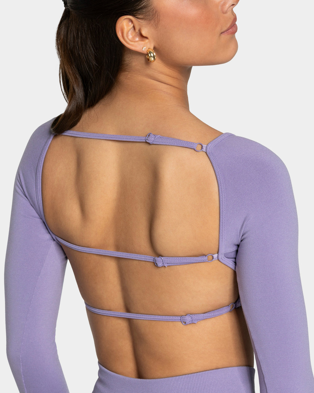 Femme Backless Longsleeve "Lavendel"