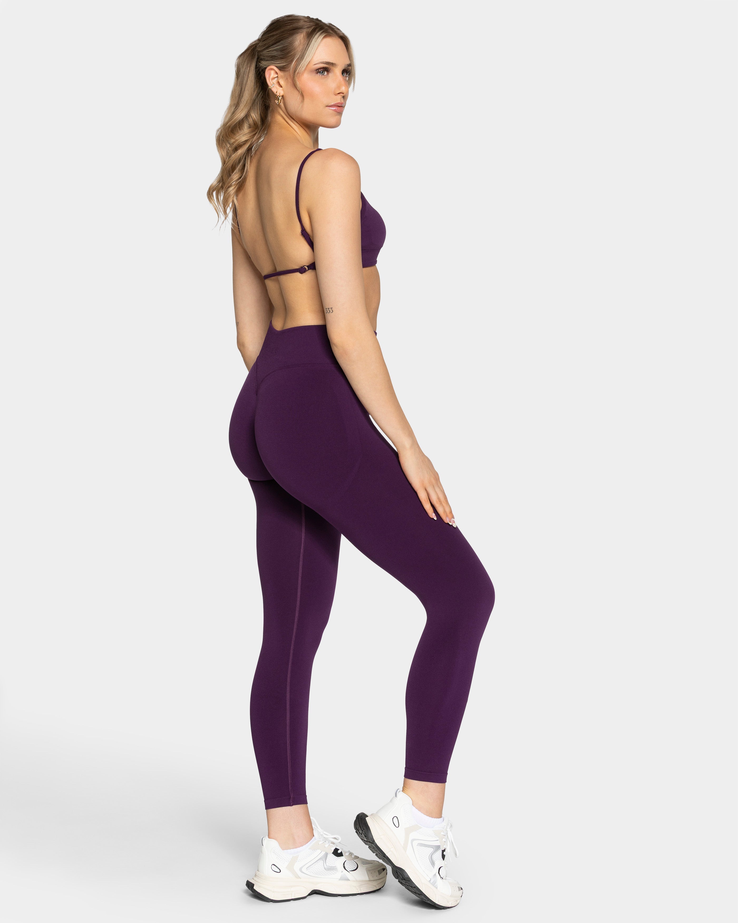 Femme Sculpt Scrunch Leggings "Aubergine"