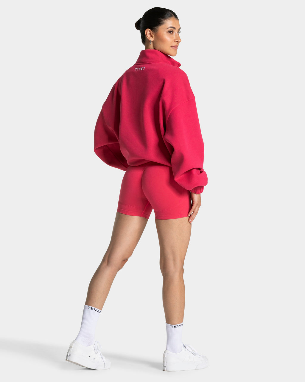 Femme Half Zip Sweater "Berry"