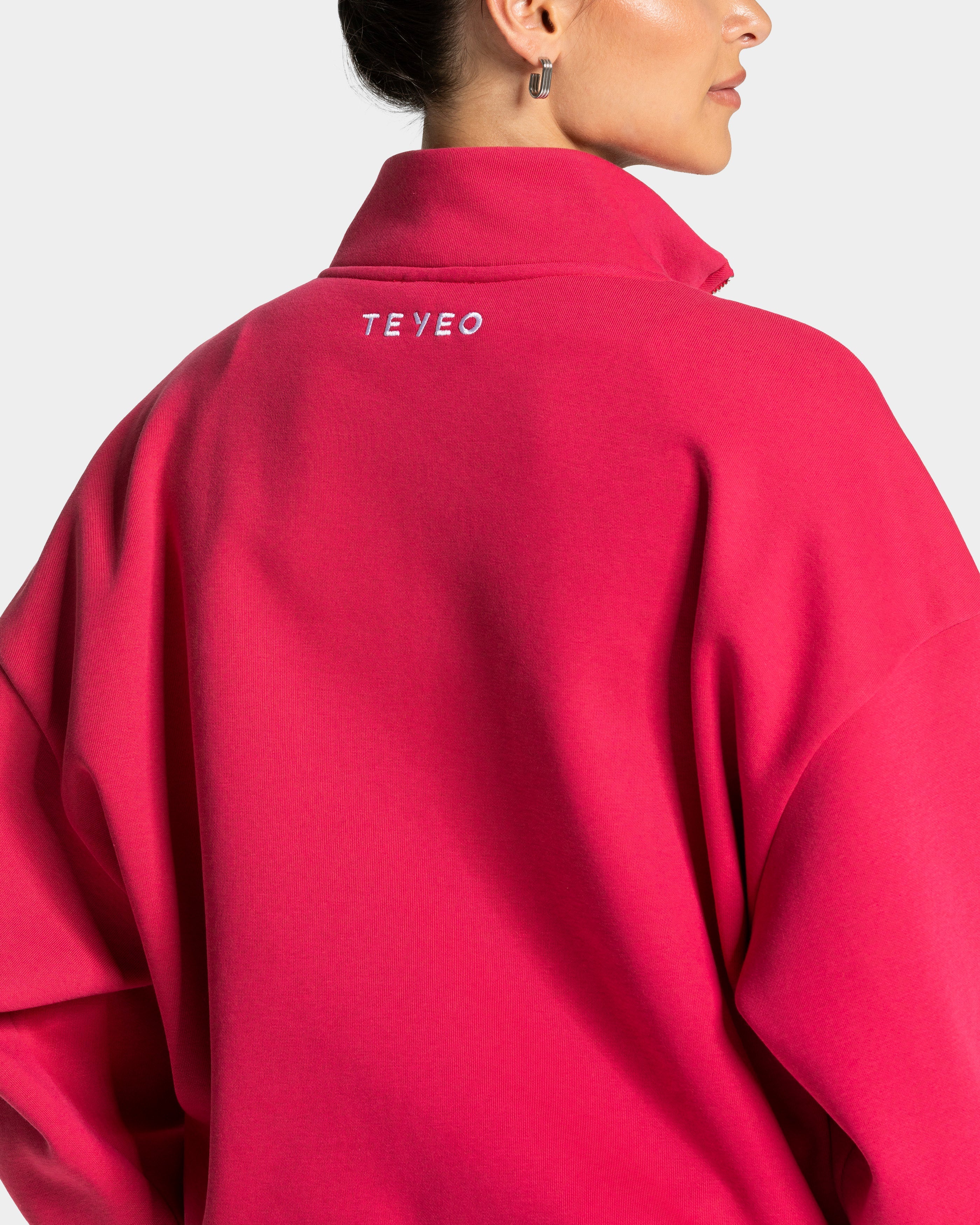 Femme Half Zip Sweater "Berry"