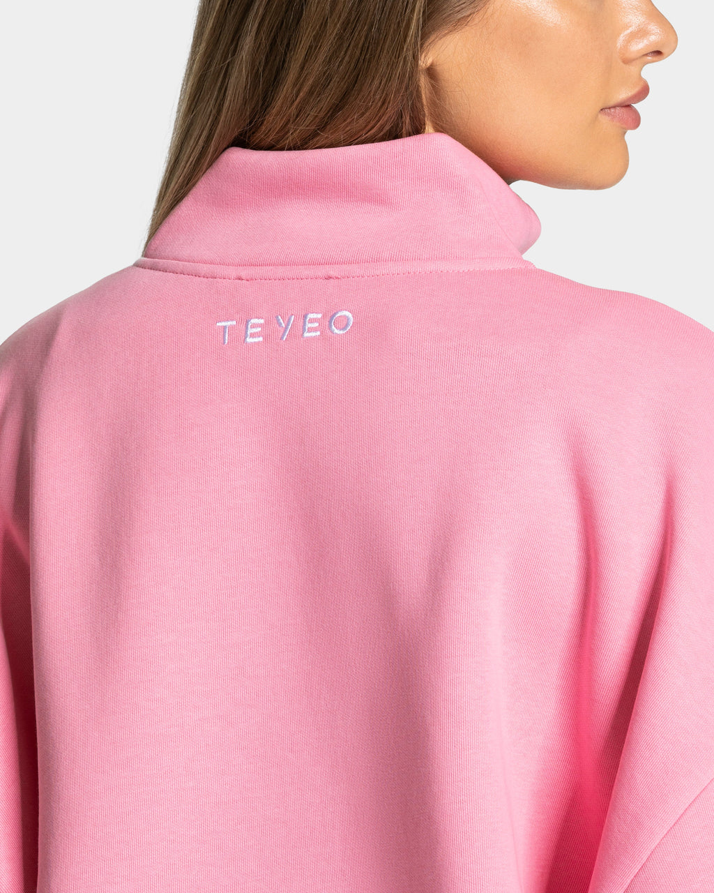 Femme Half Zip Sweater "Pink"