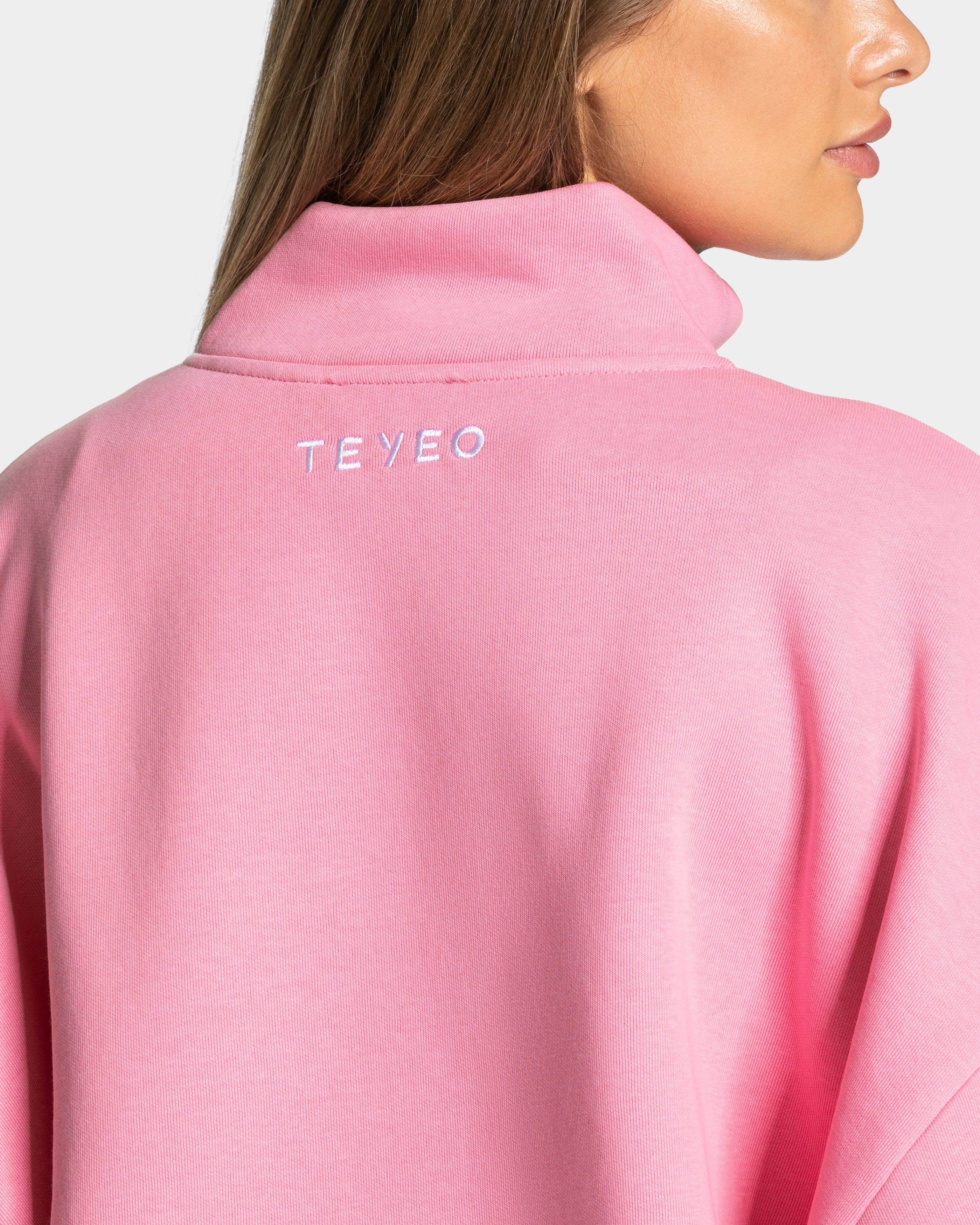Femme Half Zip Sweater "Pink"