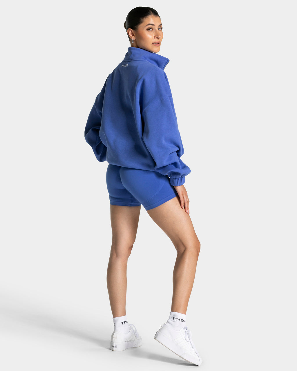 Femme Half Zip Sweater "Royalblau"