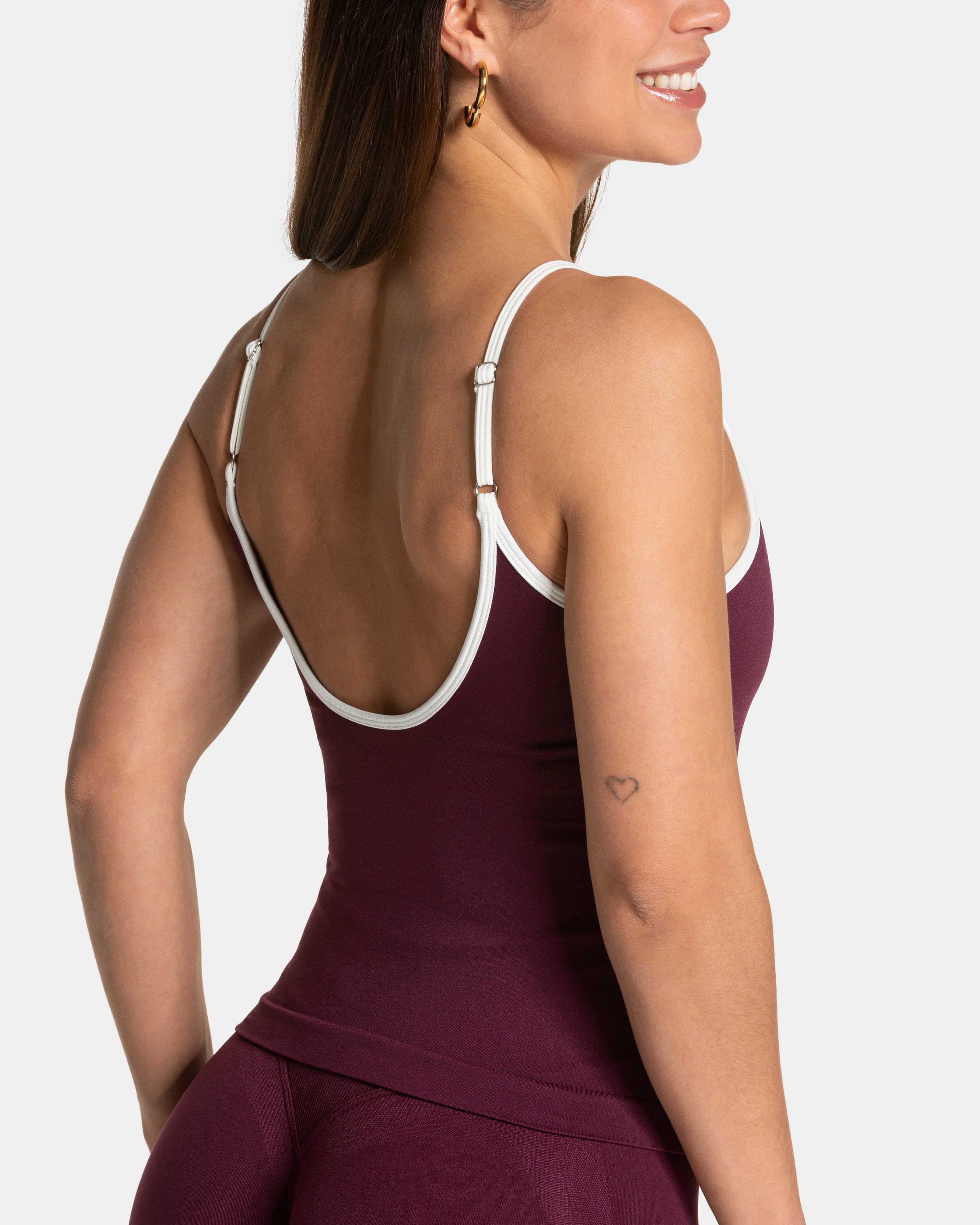 Contrastline Cami Top  "Pflaume"