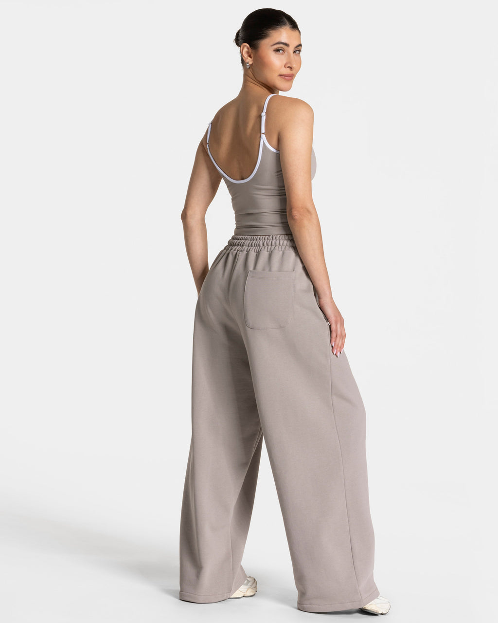 Contrastline Cami Top  "Stone"