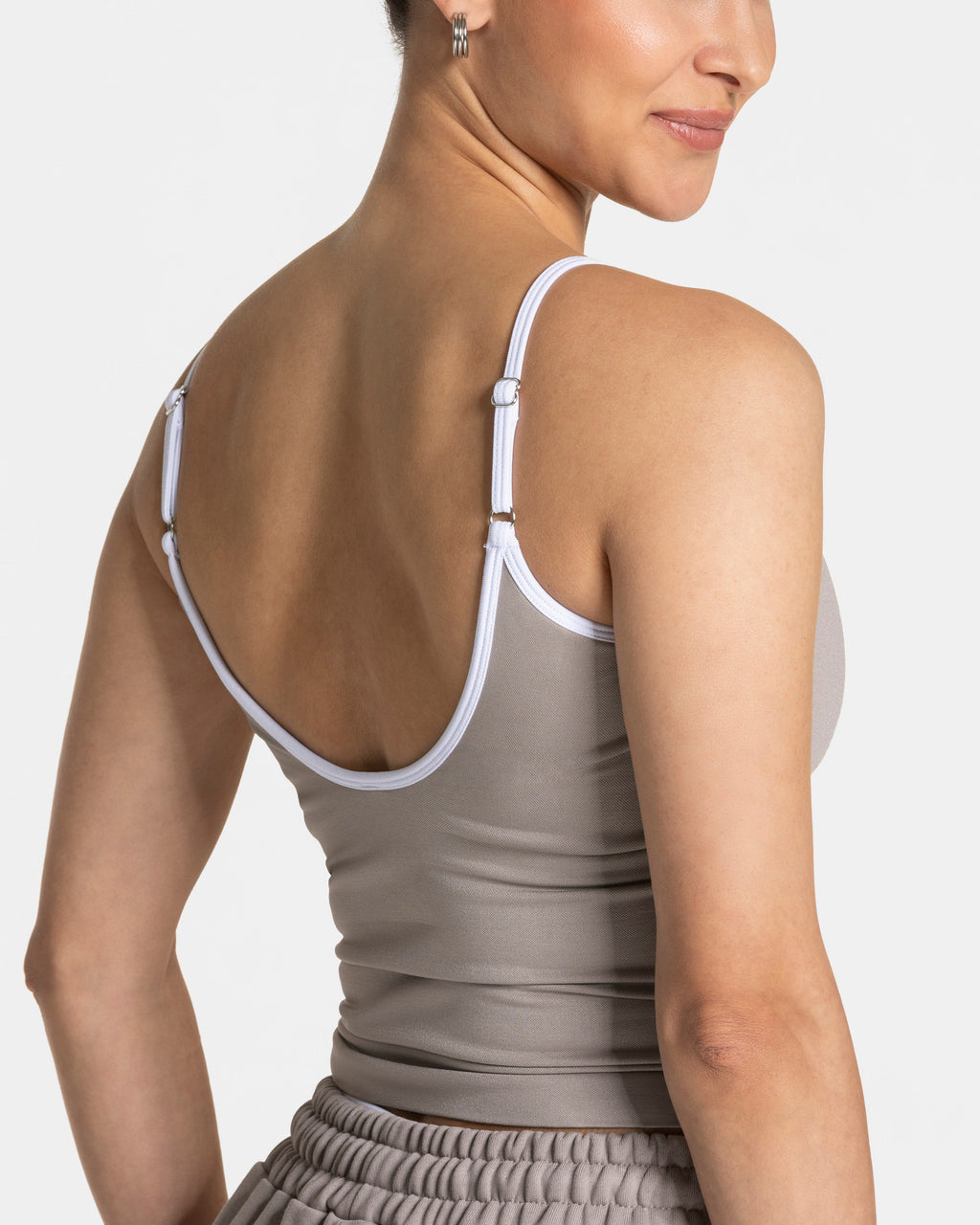 Contrastline Cami Top  "Stone"