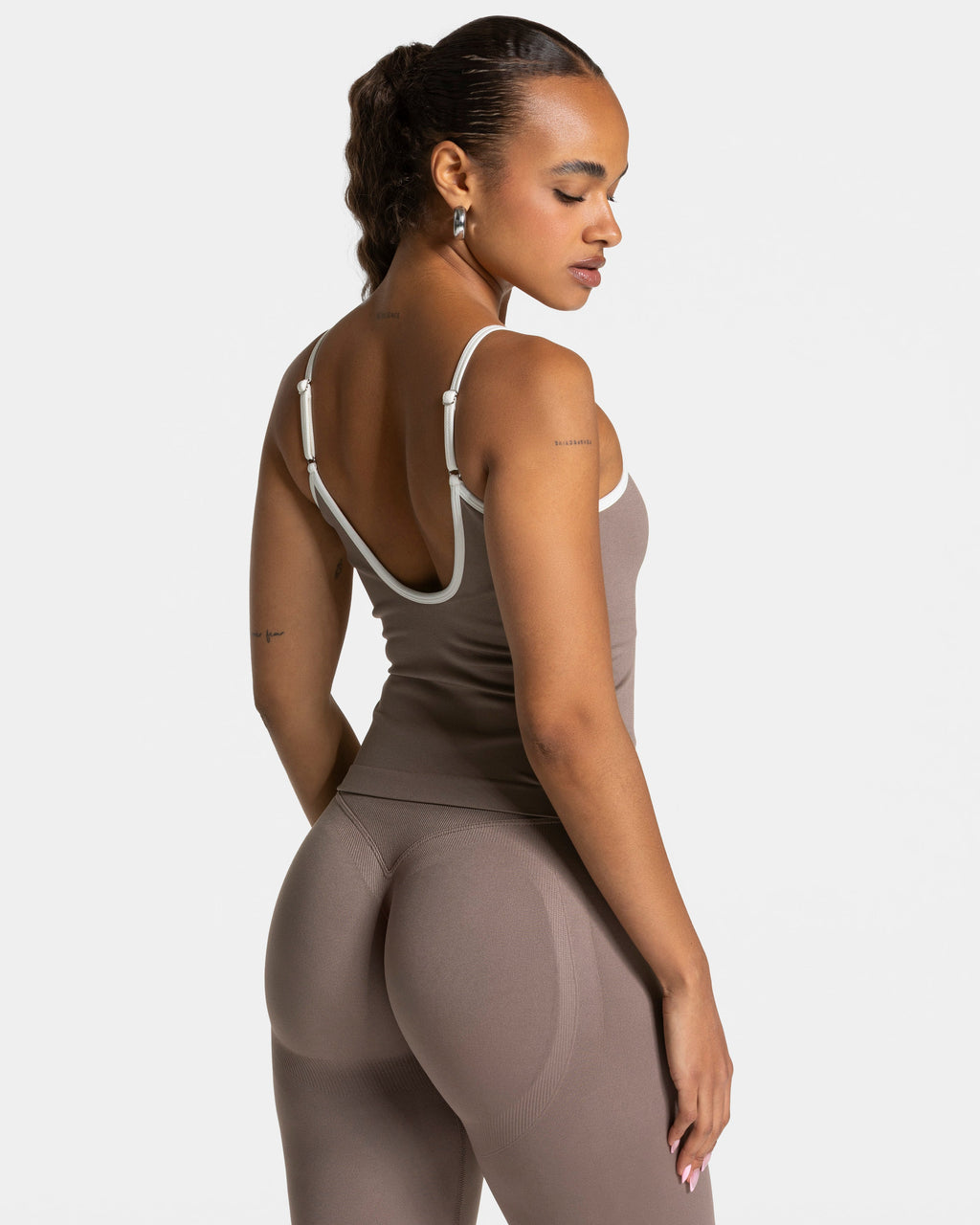 Contrastline Cami Top  "Mokka"