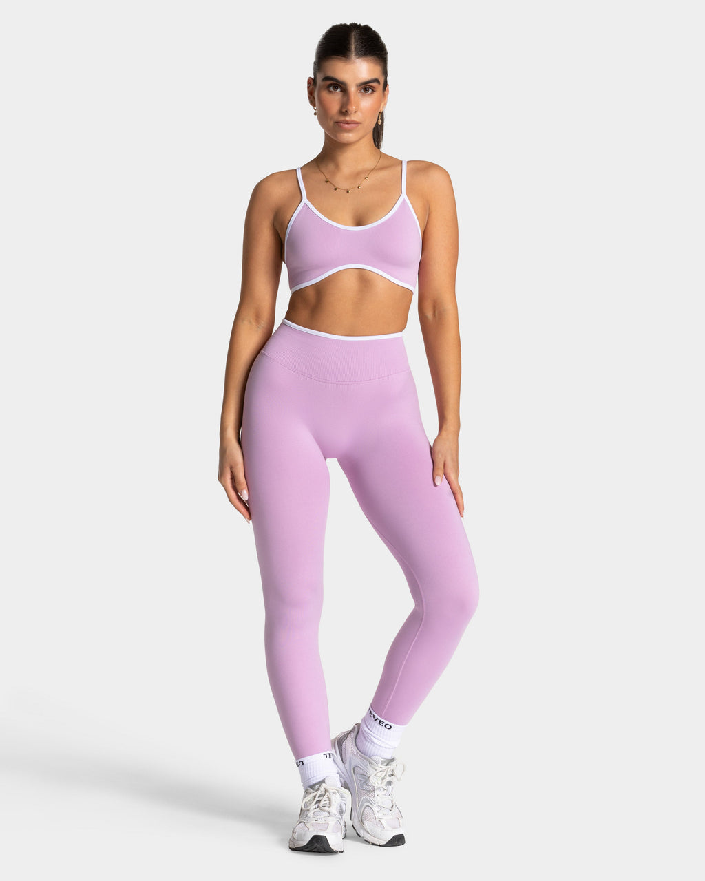 Contrastline Sculpt Scrunch Leggings "Orchid"