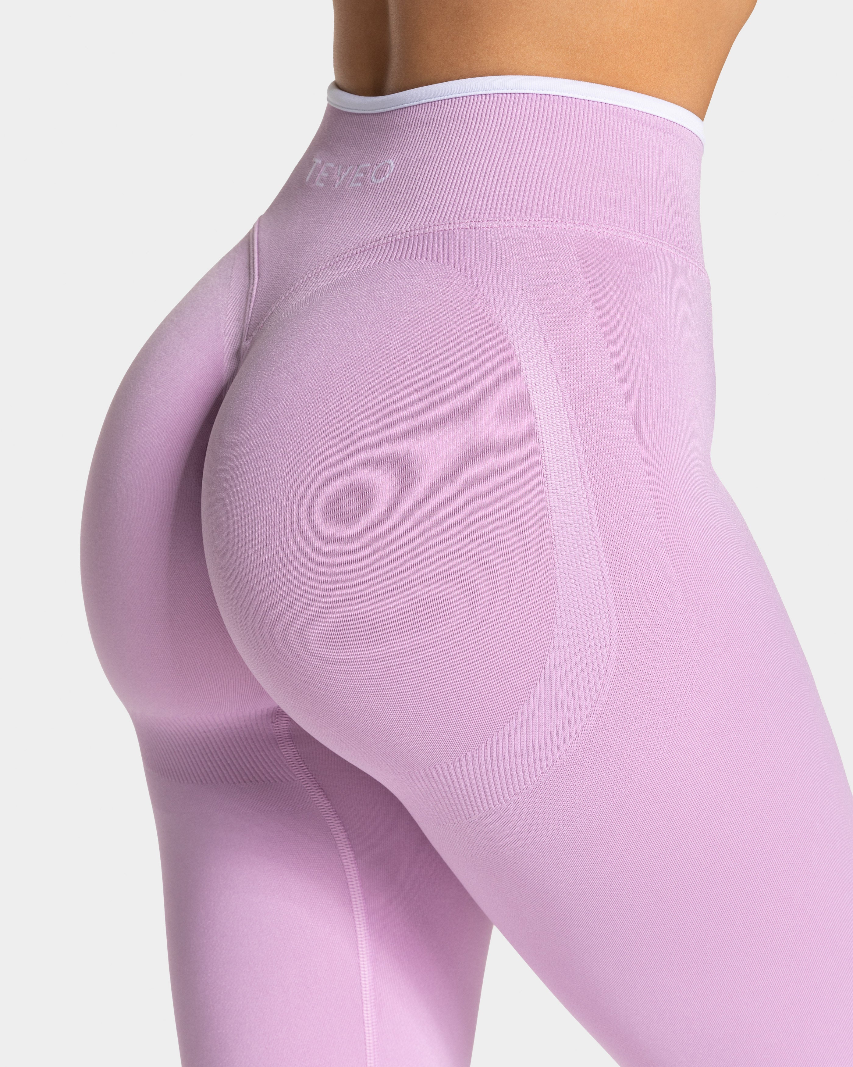 Contrastline Sculpt Scrunch Leggings "Orchid"