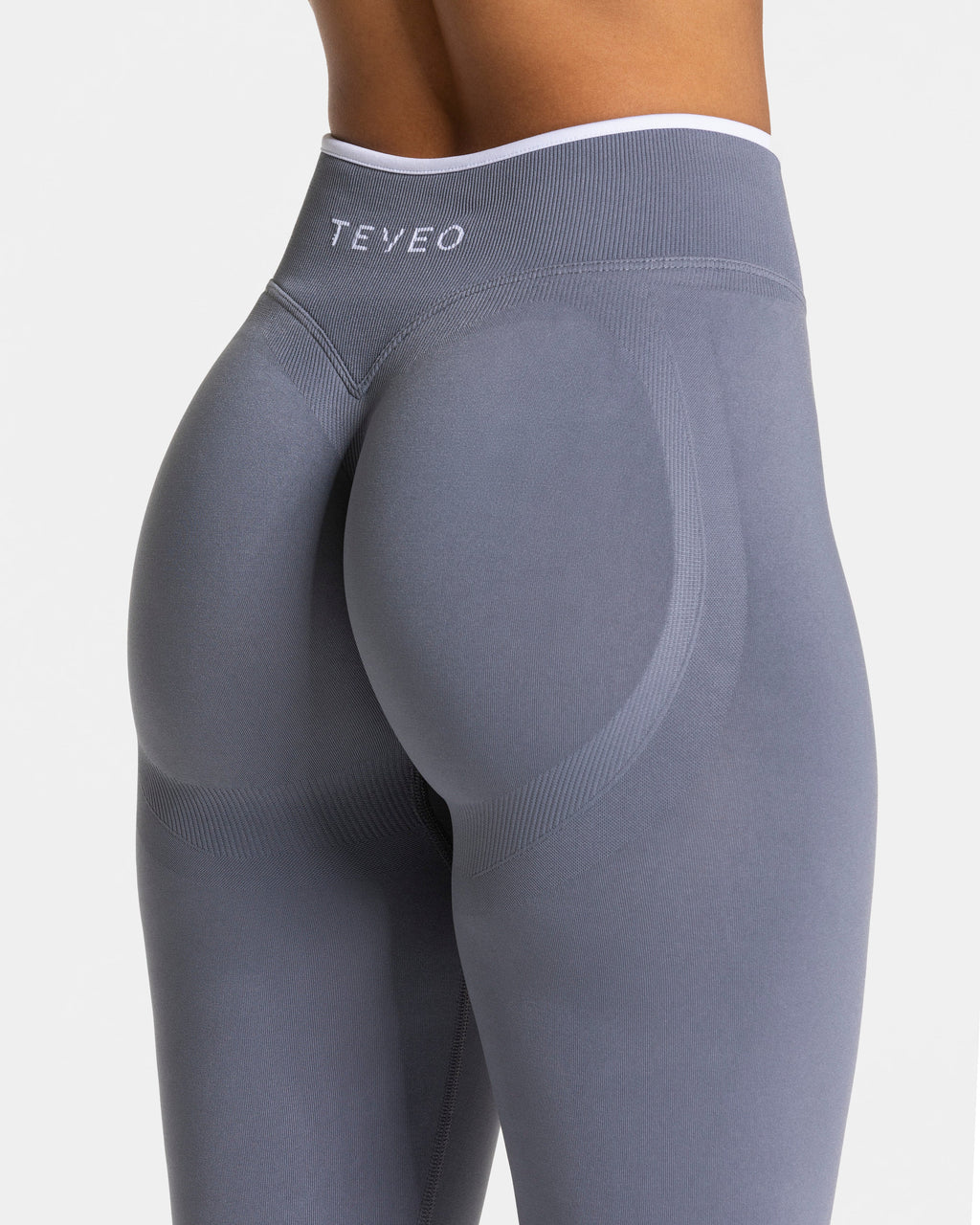 Contrastline Sculpt Scrunch Leggings "Eisgrau"