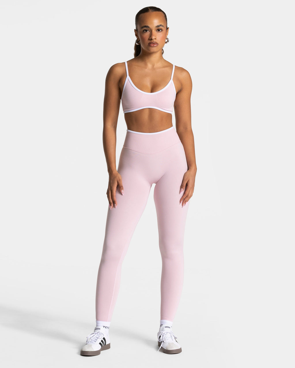Contrastline Sculpt Scrunch Leggings "Rosa"