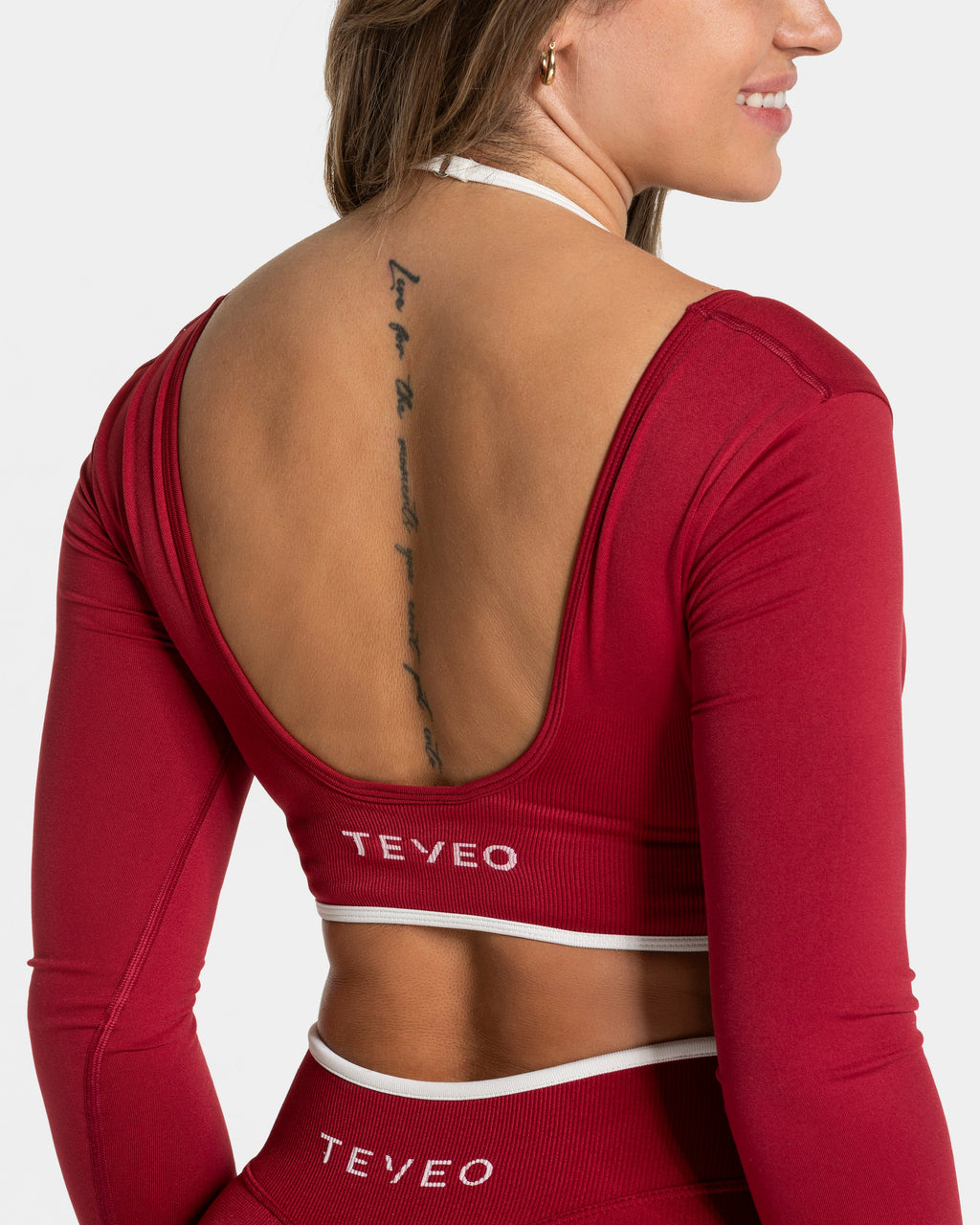 Contrastline Longsleeve  "Cherry"