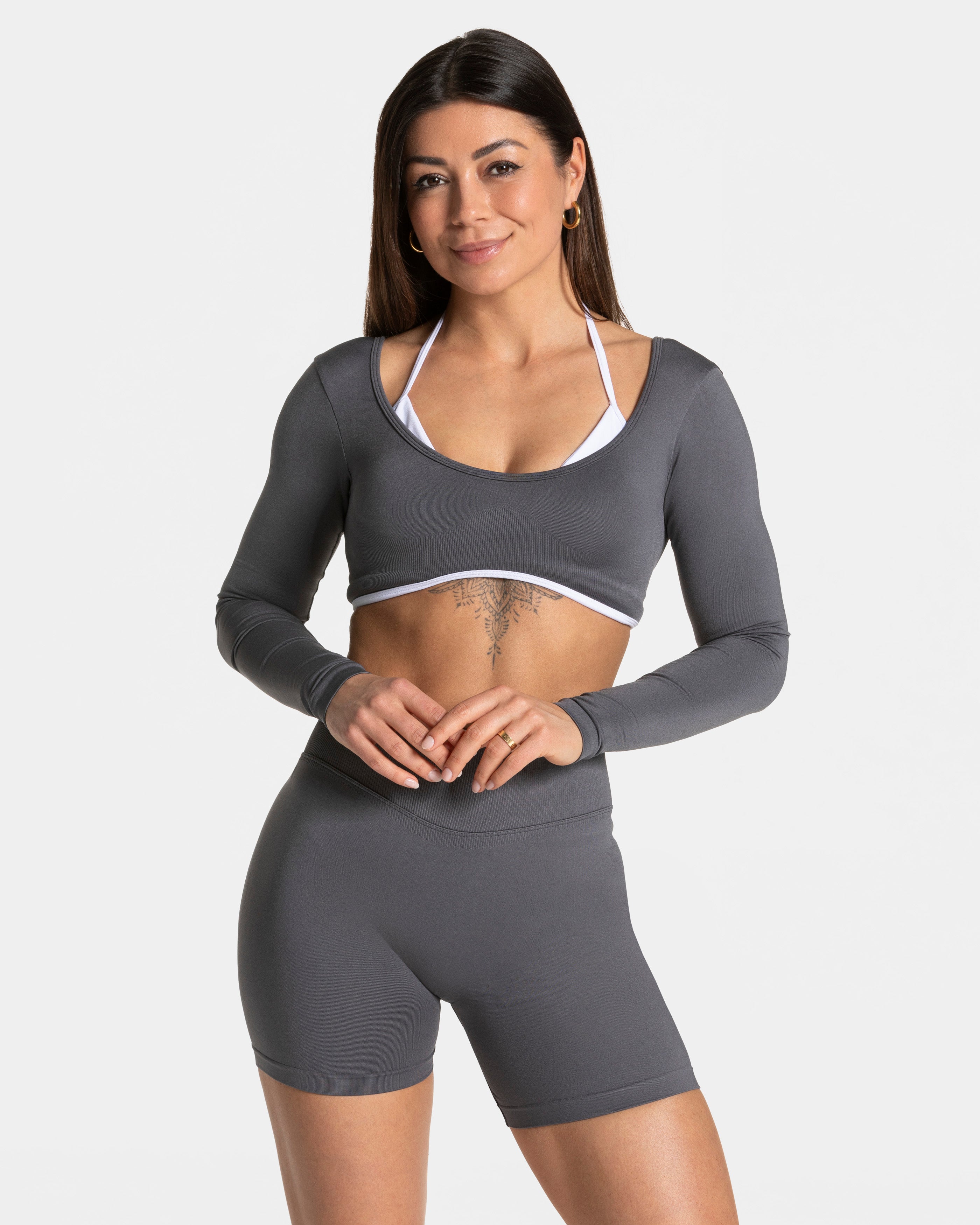 Contrastline Longsleeve  "Graphit"