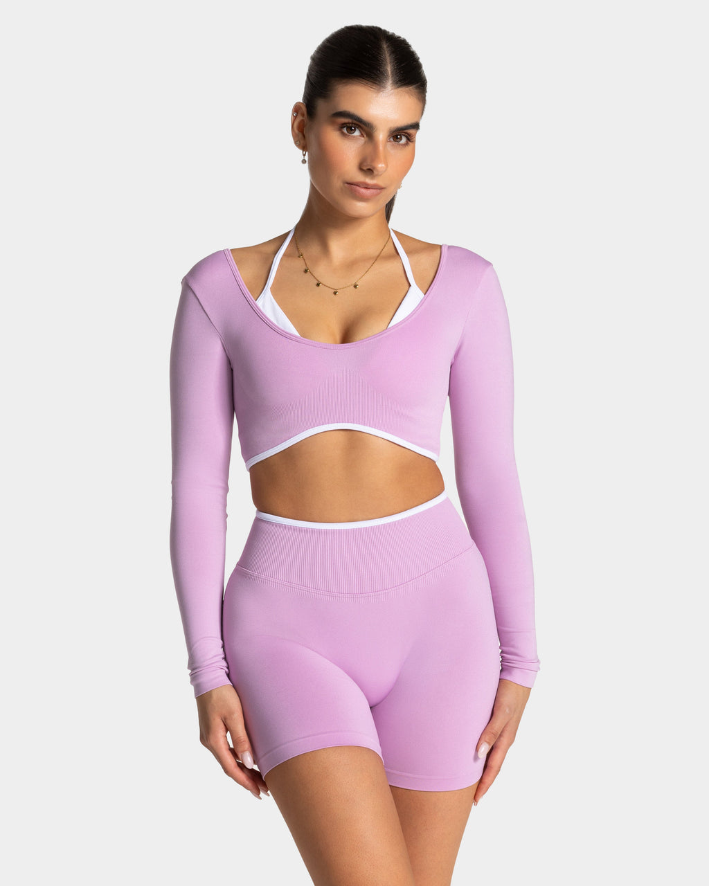 Contrastline Longsleeve "Orchid"