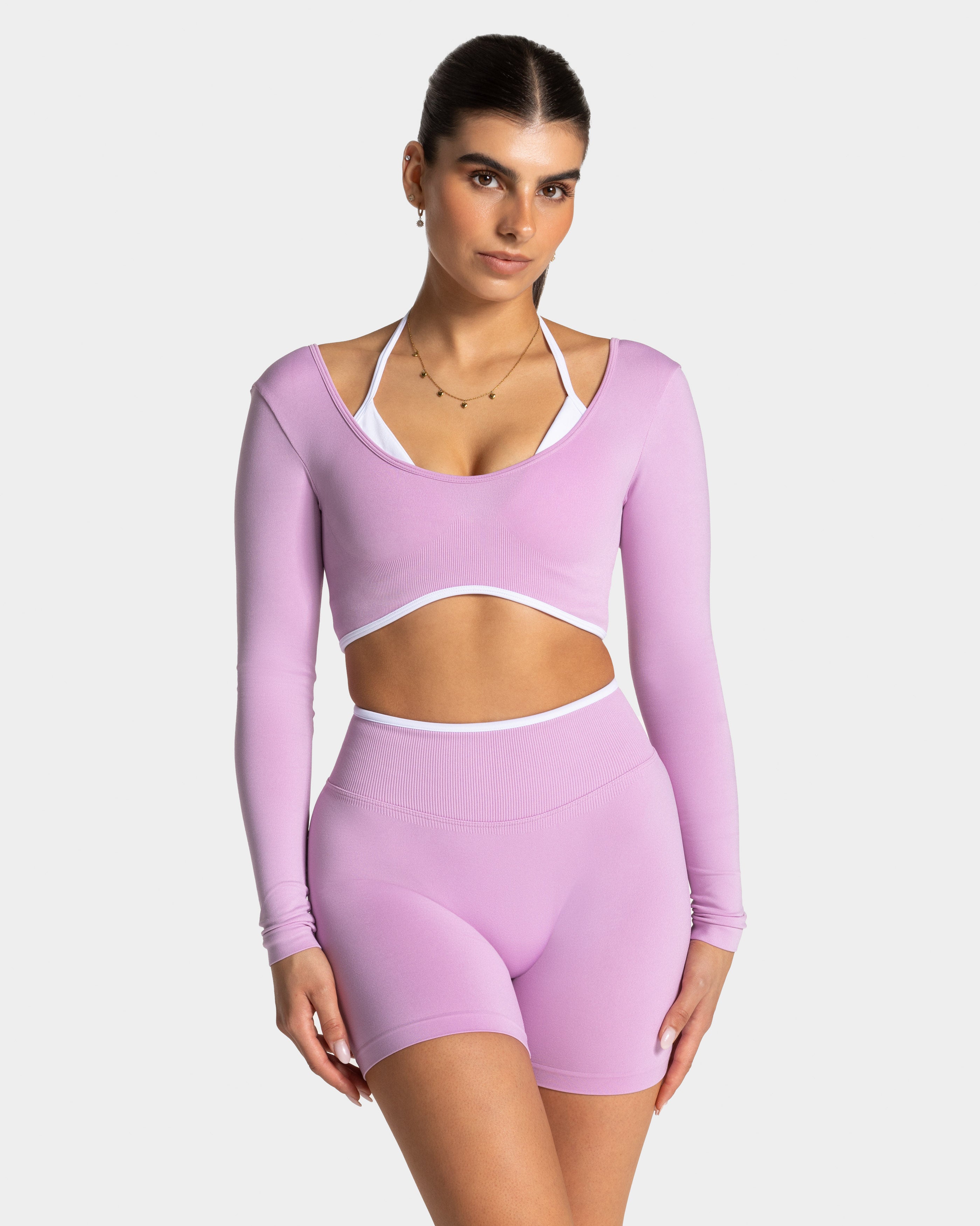 Contrastline Longsleeve "Orchid"