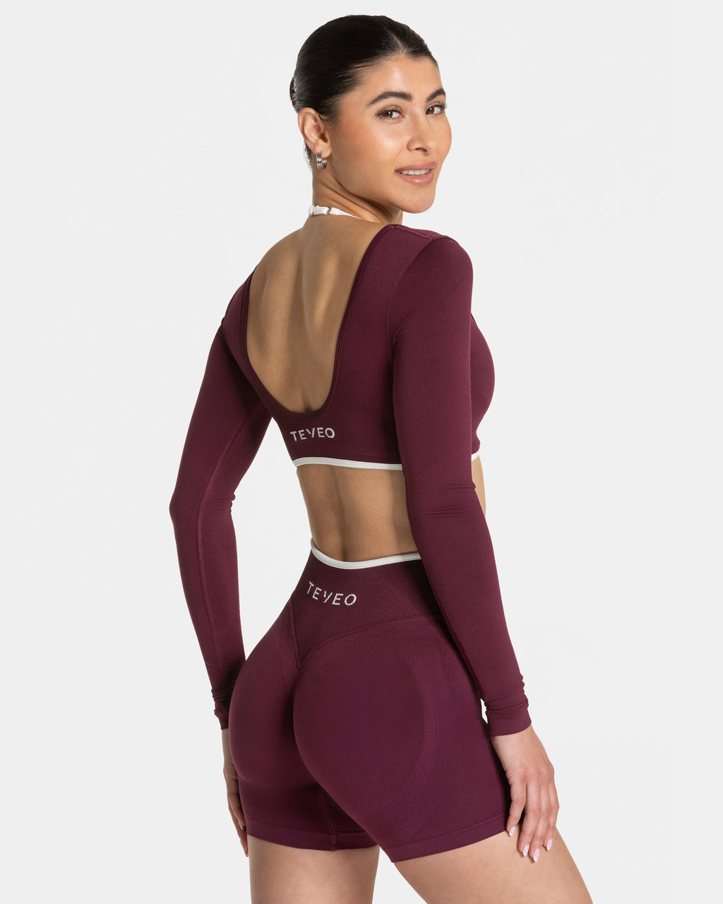 Contrastline Longsleeve  "Pflaume"