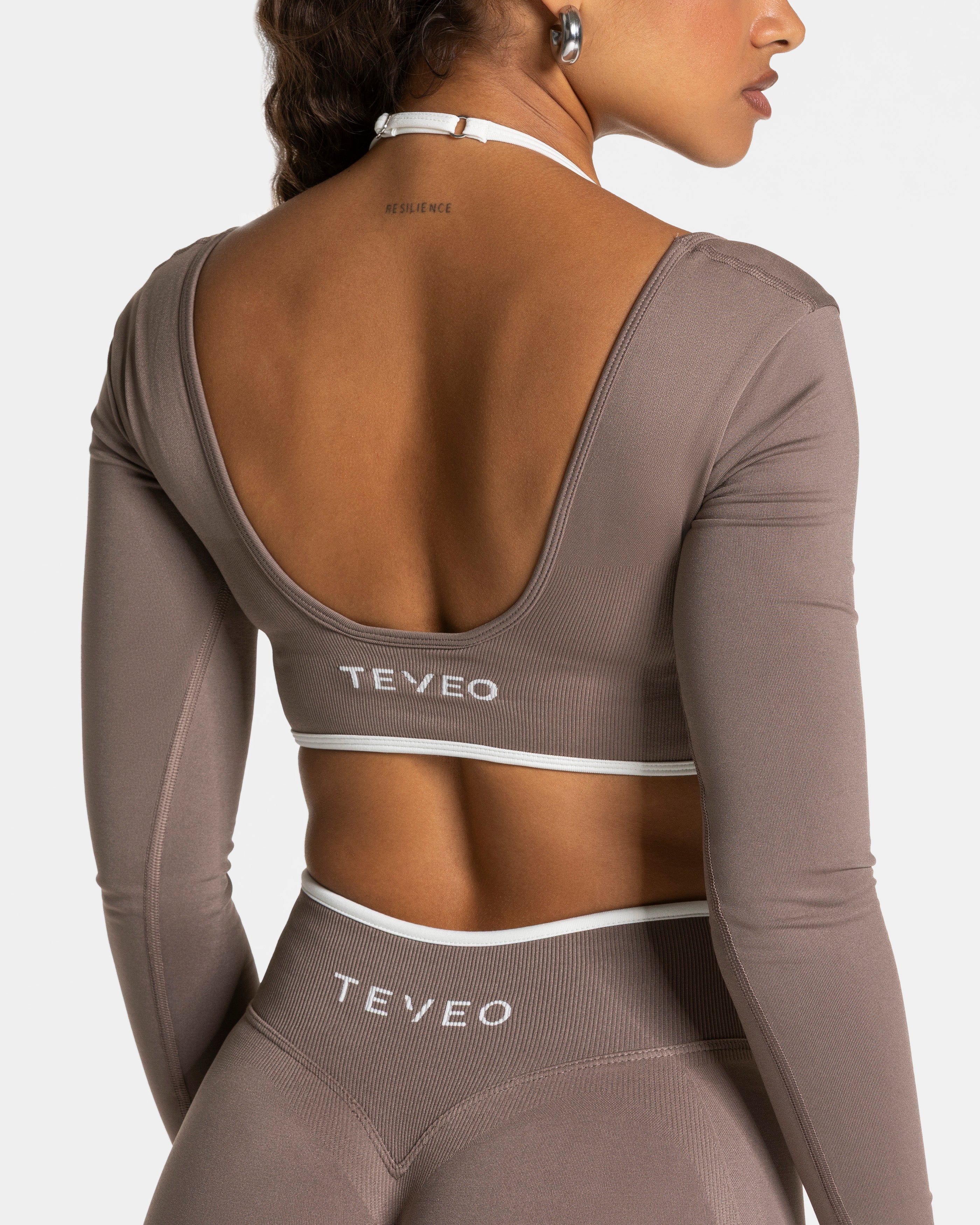 Contrastline Longsleeve  "Mokka"