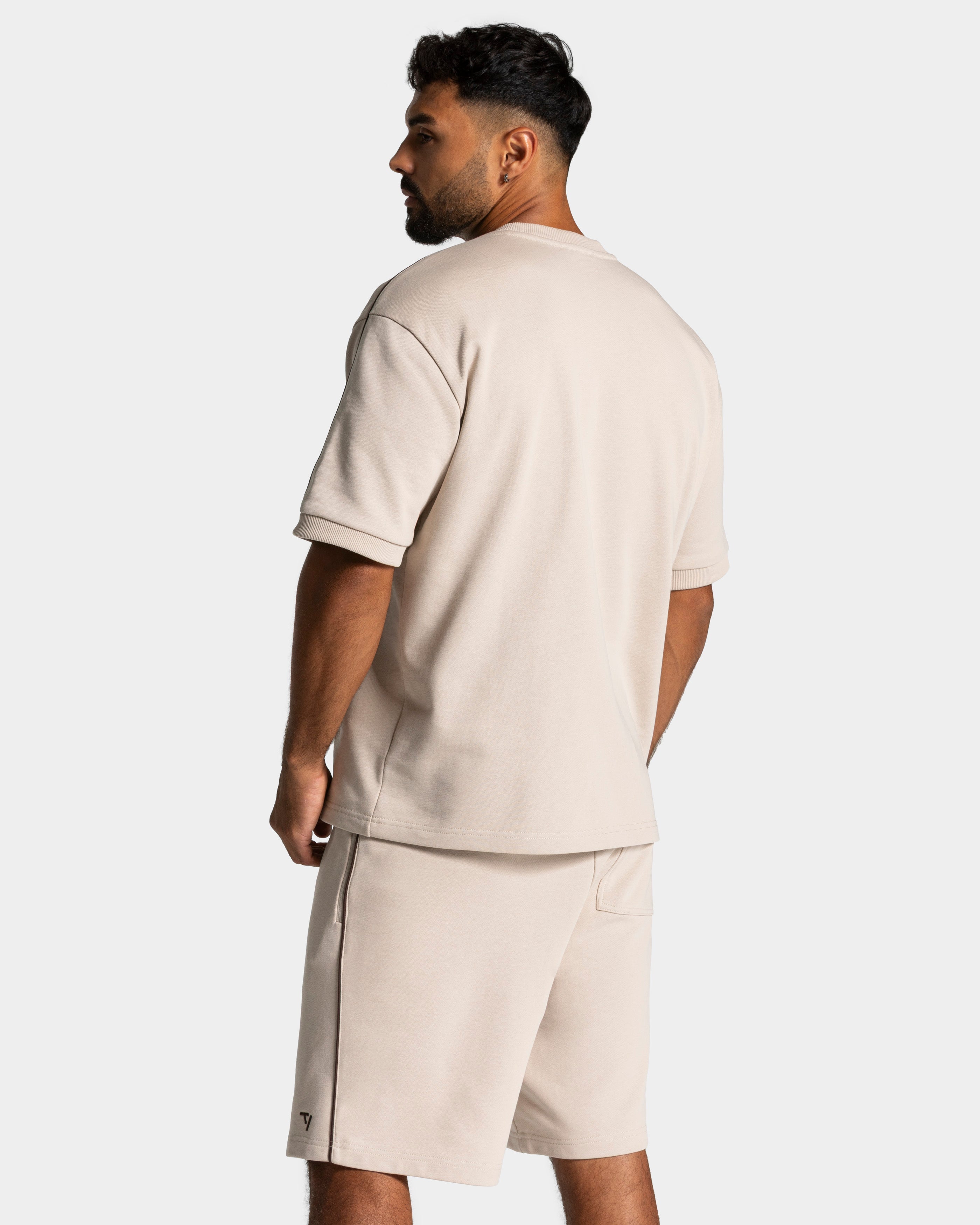 Contrastline Oversized T-Shirt "Cream"