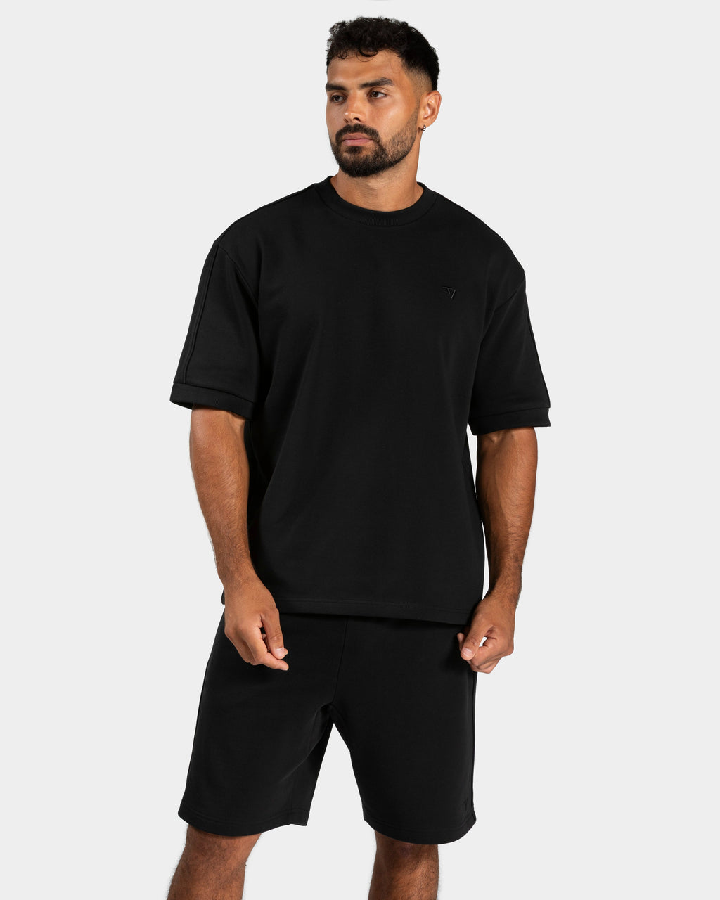 Contrastline Oversized T-Shirt "Schwarz"