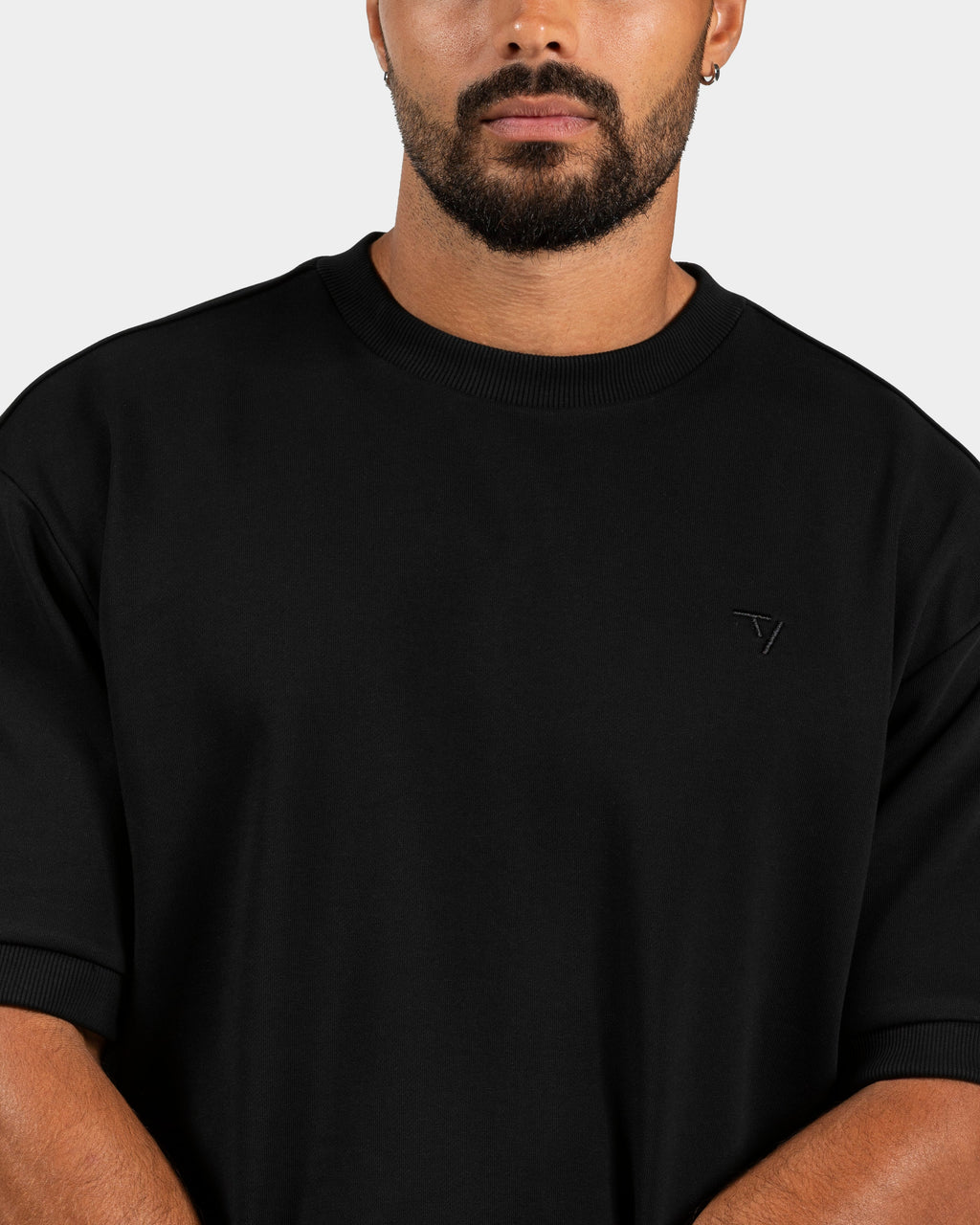 Contrastline Oversized T-Shirt "Schwarz"