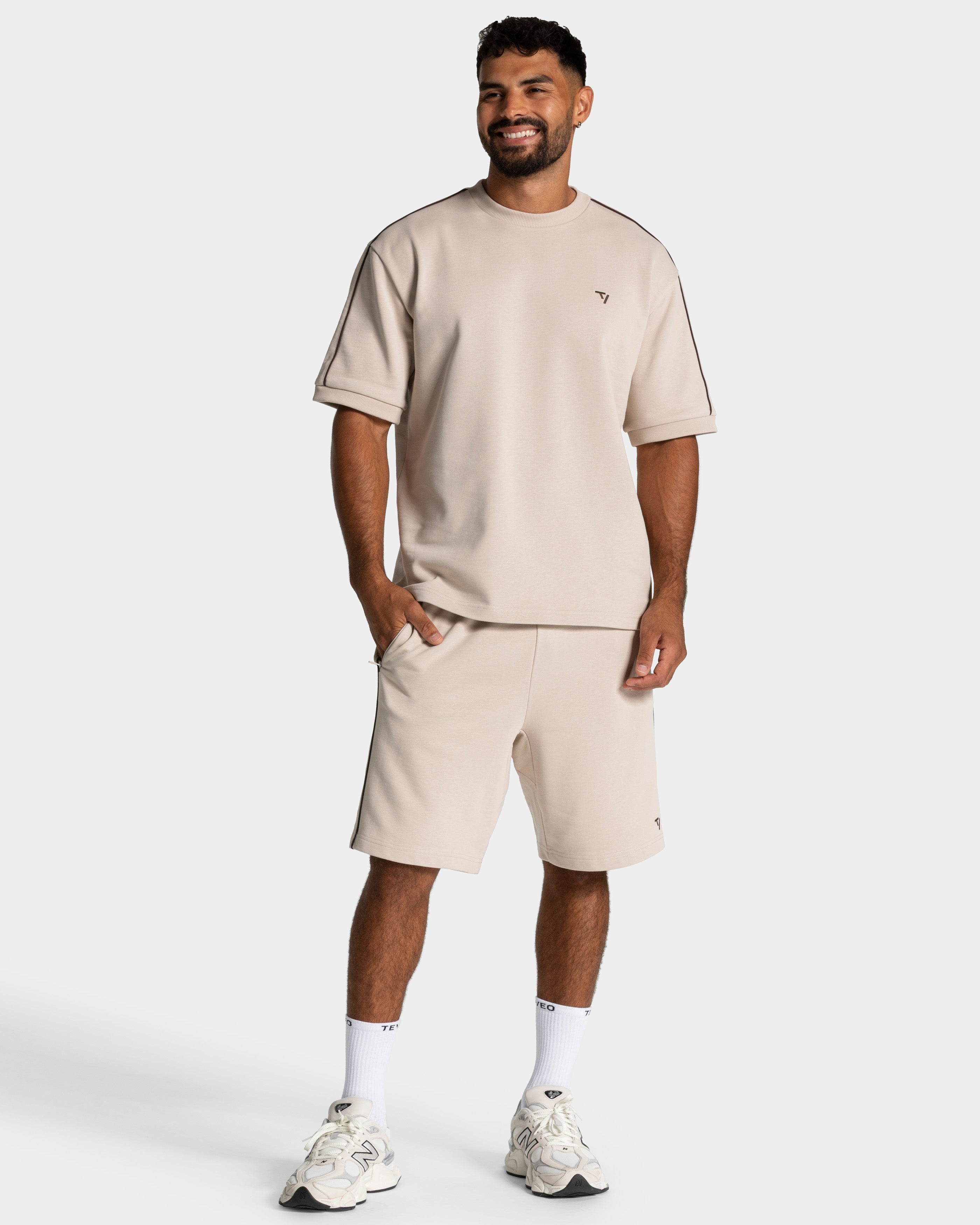 Contrastline Oversized T-Shirt "Cream"