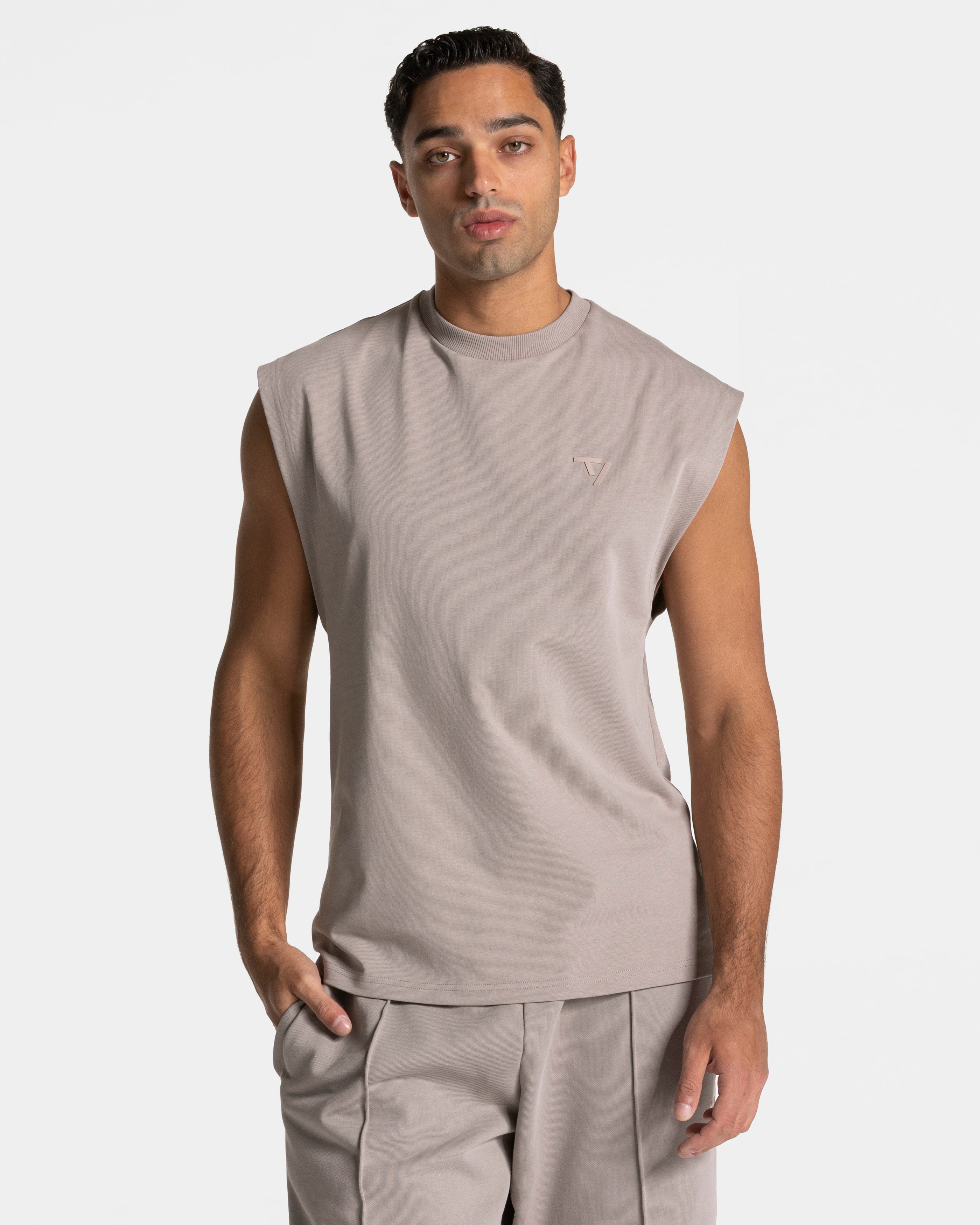 Contrastline Oversized Tank "Stone"
