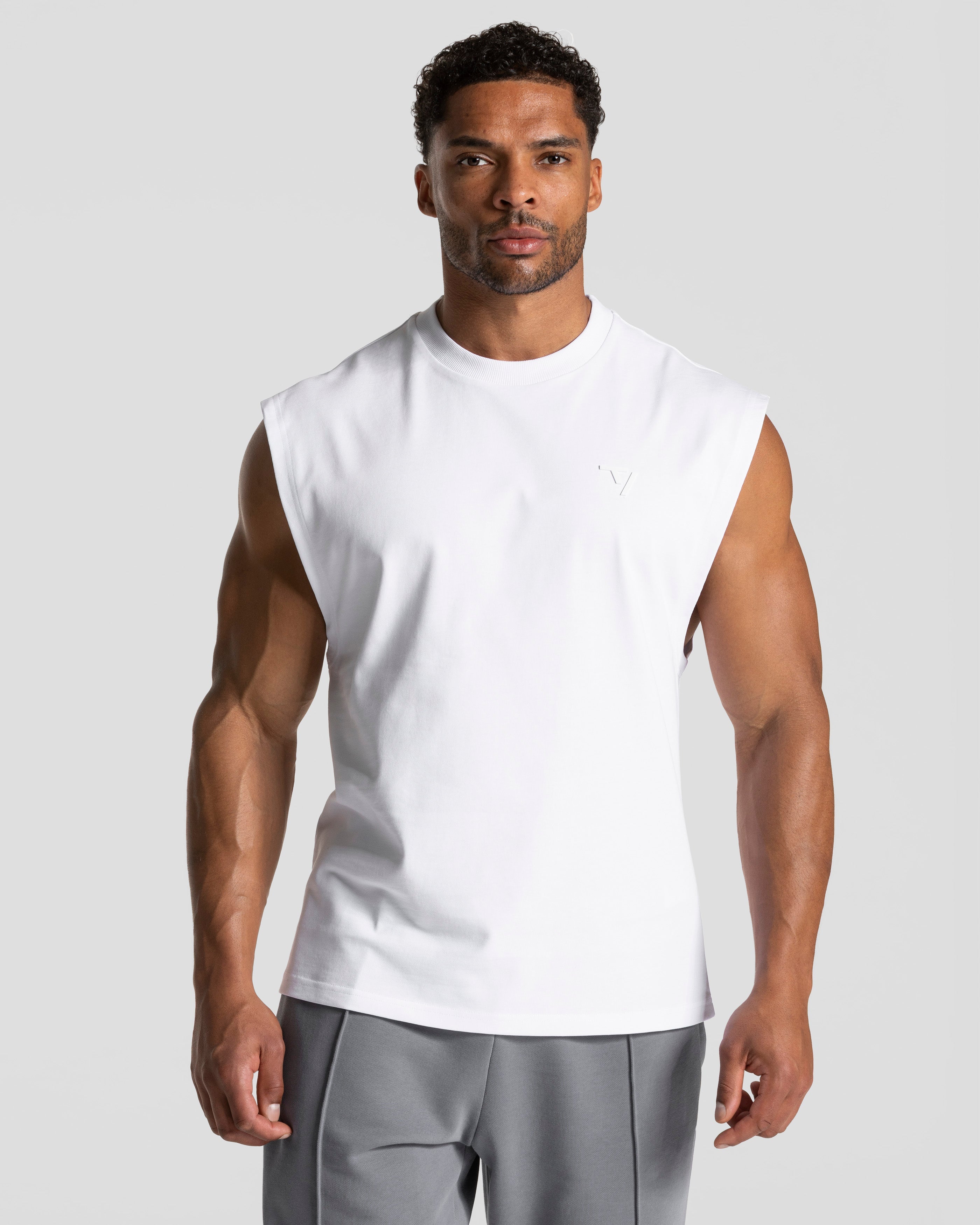 Contrastline Oversized Tank "Weiß"