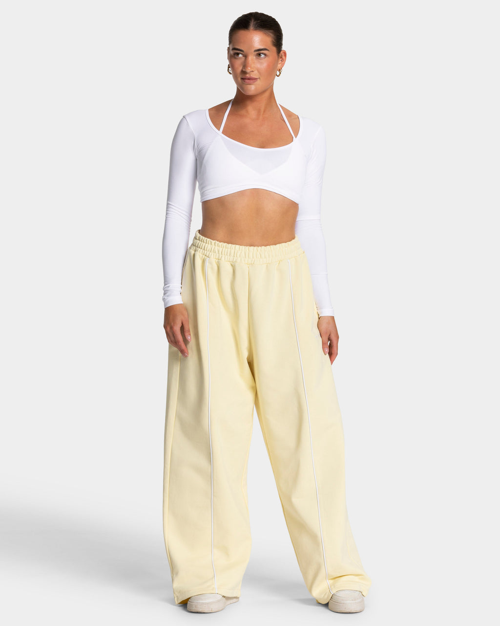 Contrastline Wide Leg Jogger "Butter Yellow"