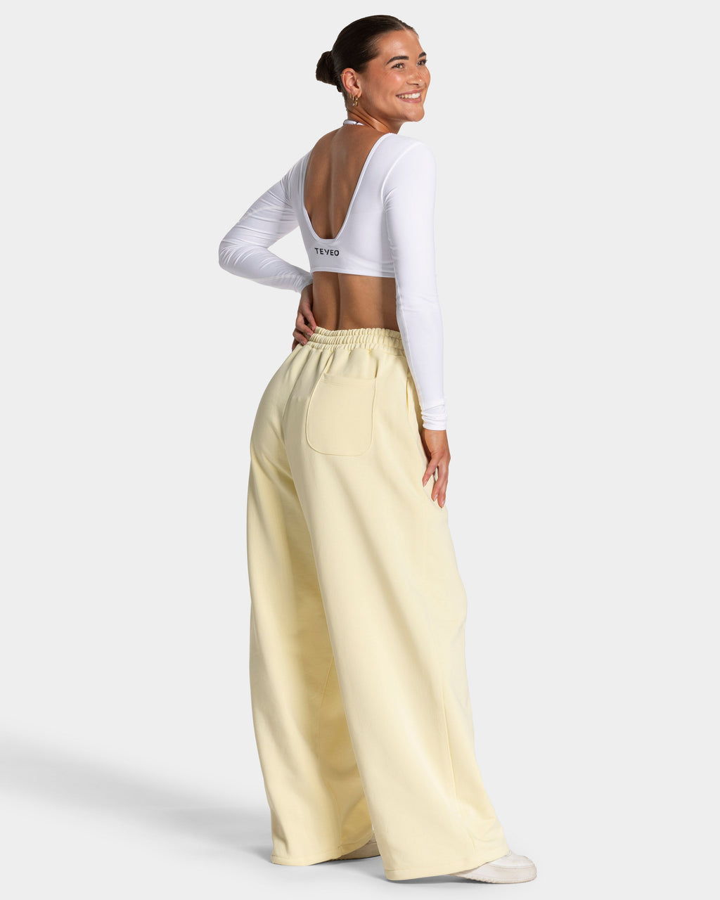 Contrastline Wide Leg Jogger "Butter Yellow"