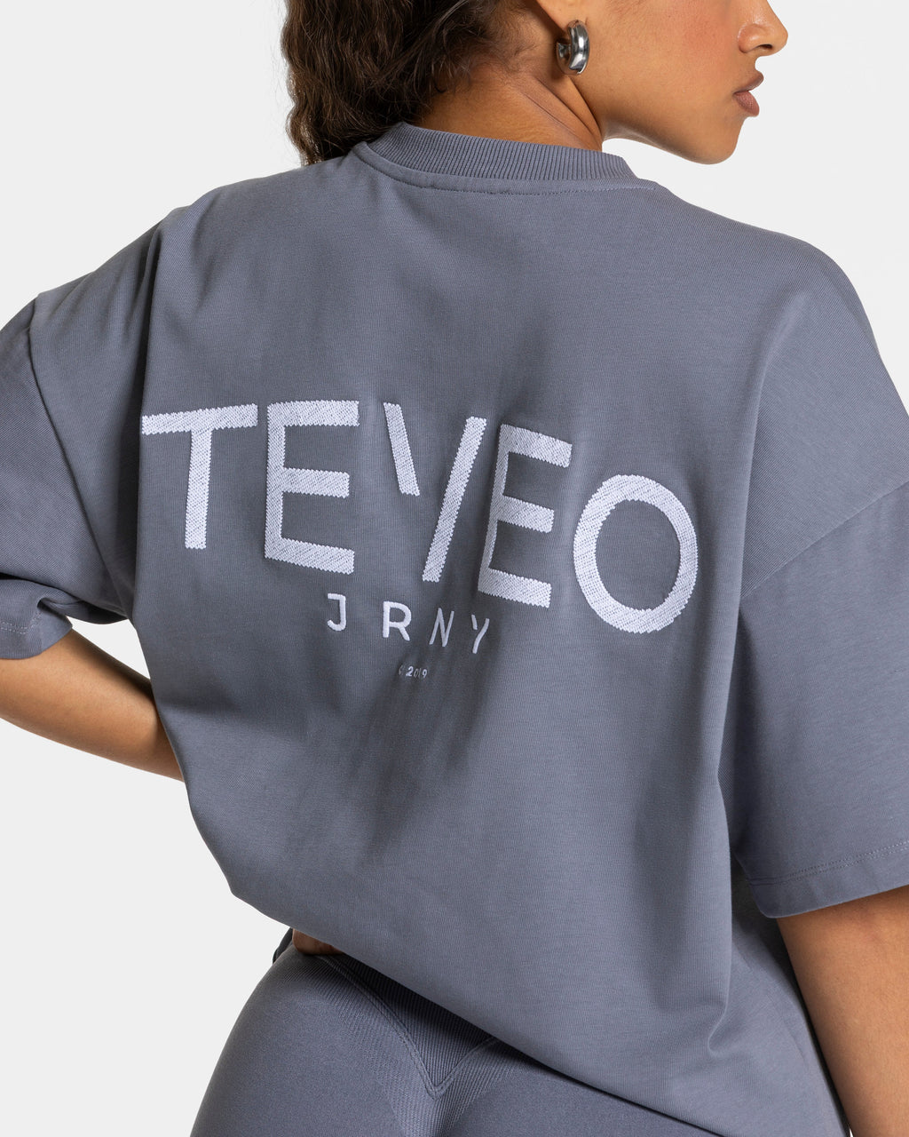 Journey Oversized T-Shirt "Eisgrau"