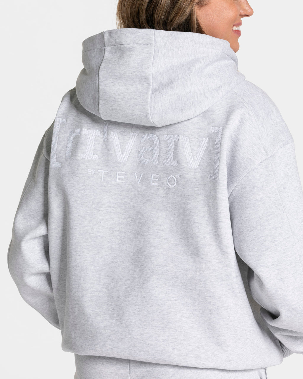 RI’VAIV Oversized Hoodie "Hellgrau"