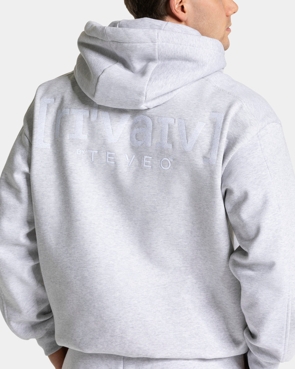 RI’VAIV Oversized Hoodie "Hellgrau"