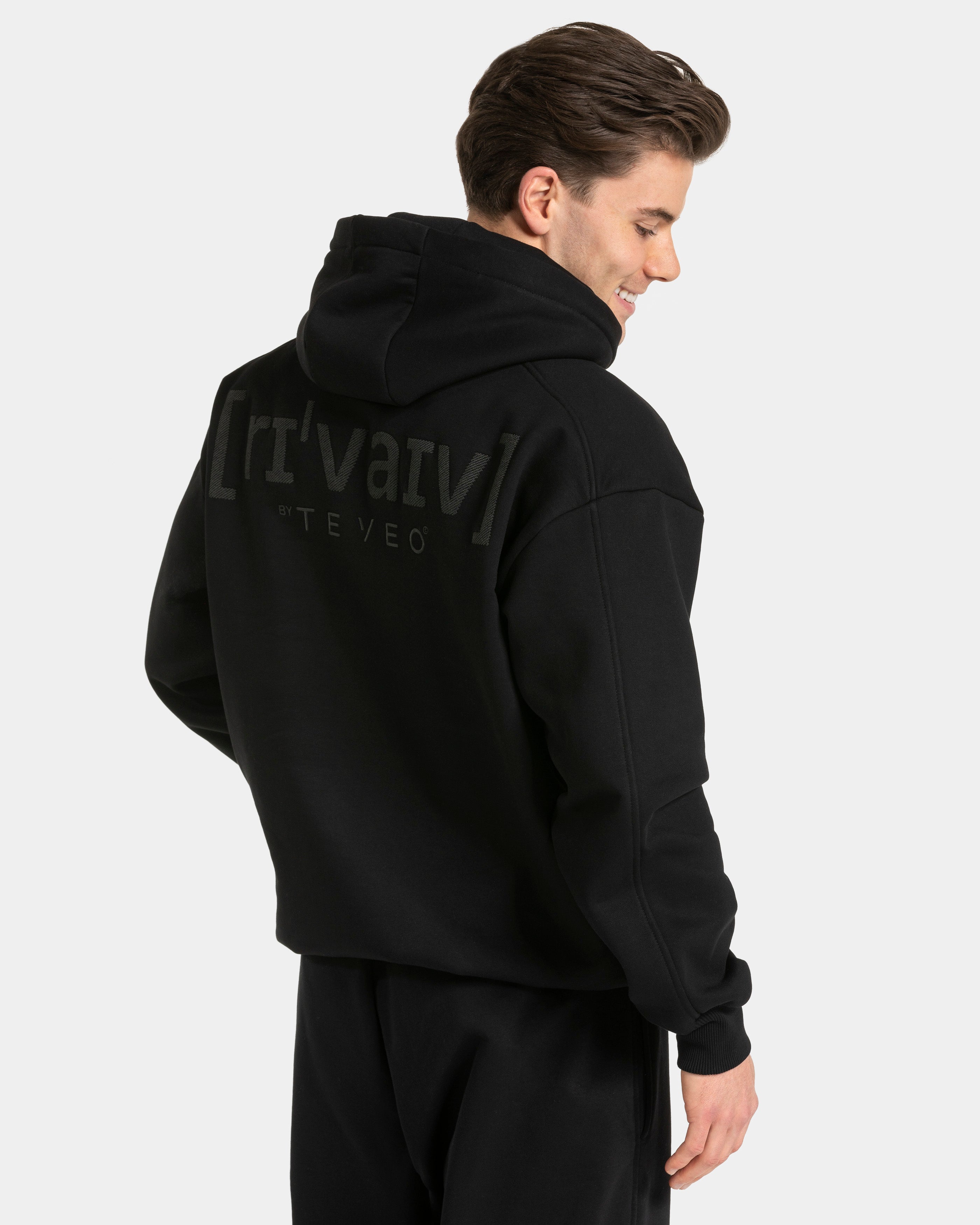 RI’VAIV Oversized Hoodie "Schwarz"
