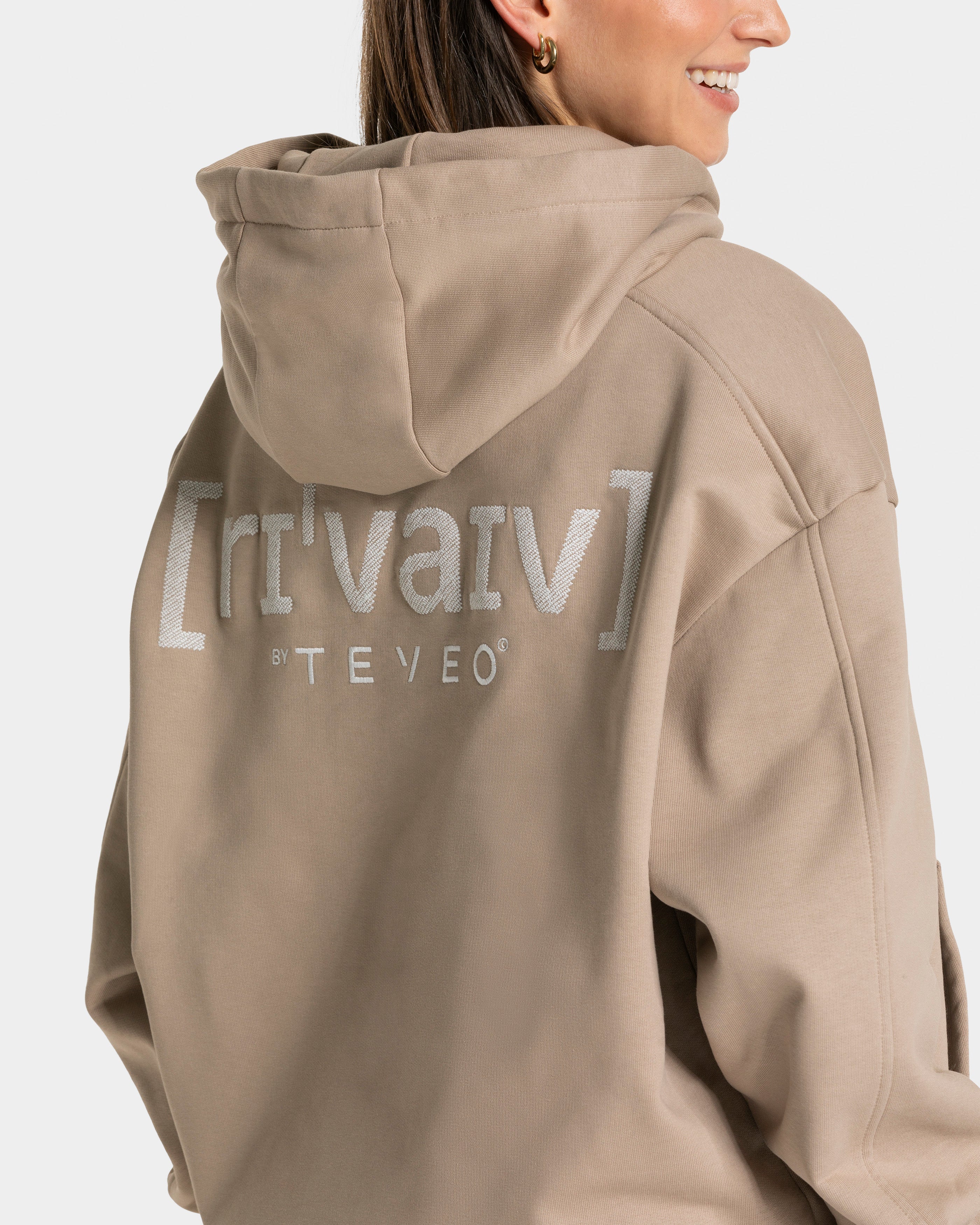RI’VAIV Oversized Hoodie "Taupe"