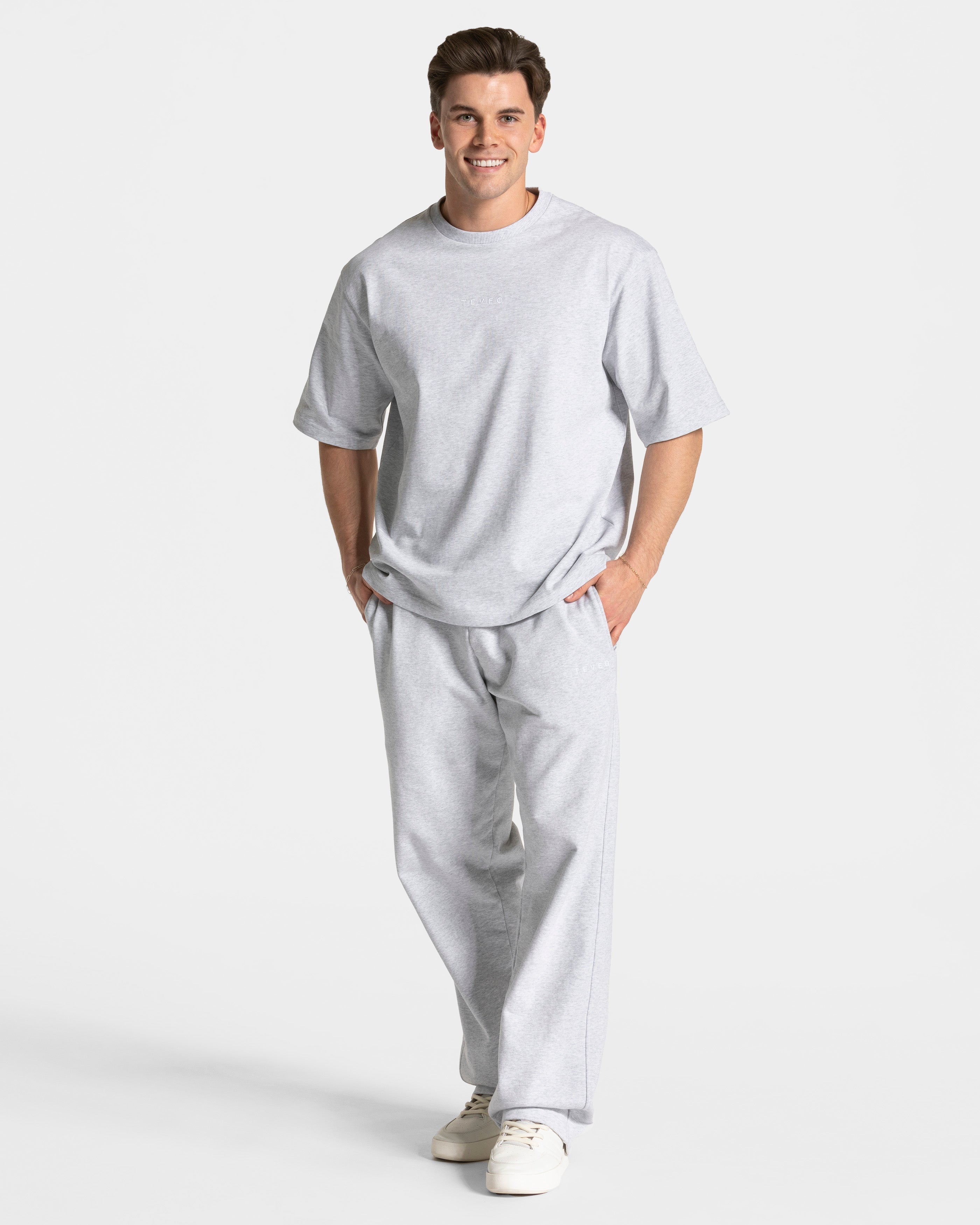 RI’VAIV Oversized T-Shirt "Hellgrau"