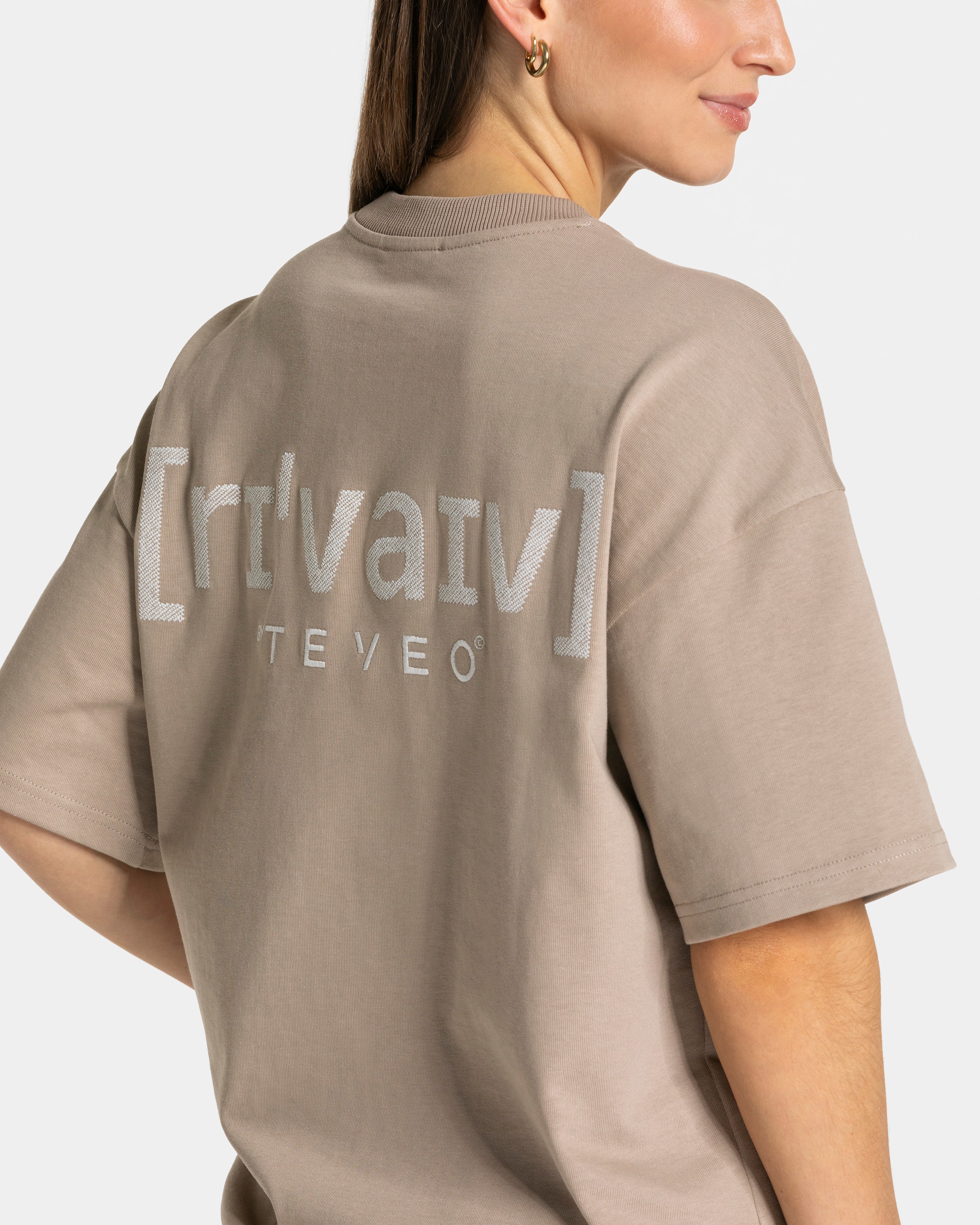 RI’VAIV Oversized T-Shirt "Taupe"