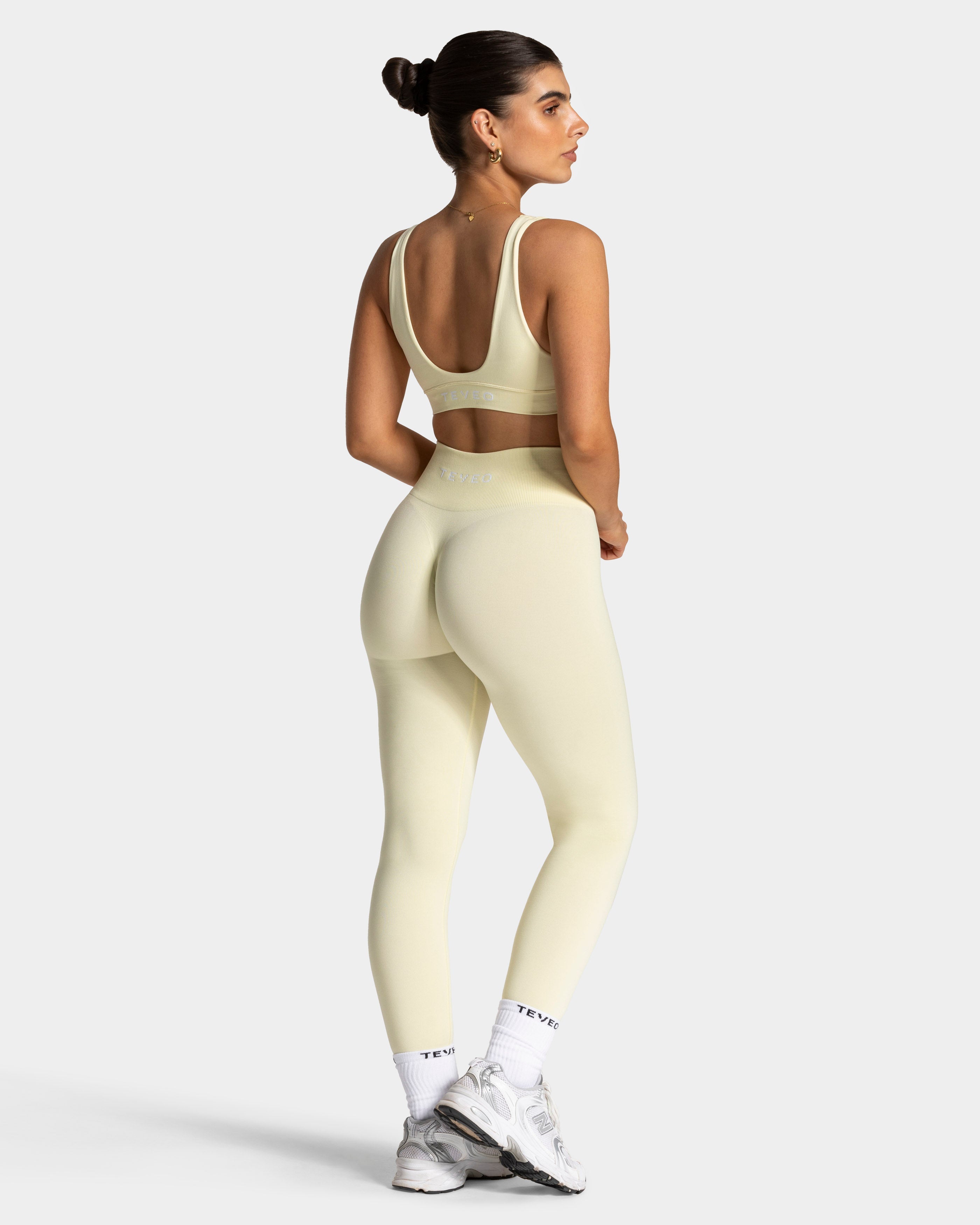 Timeless Pro Covert Scrunch Leggings "Butter Yellow"