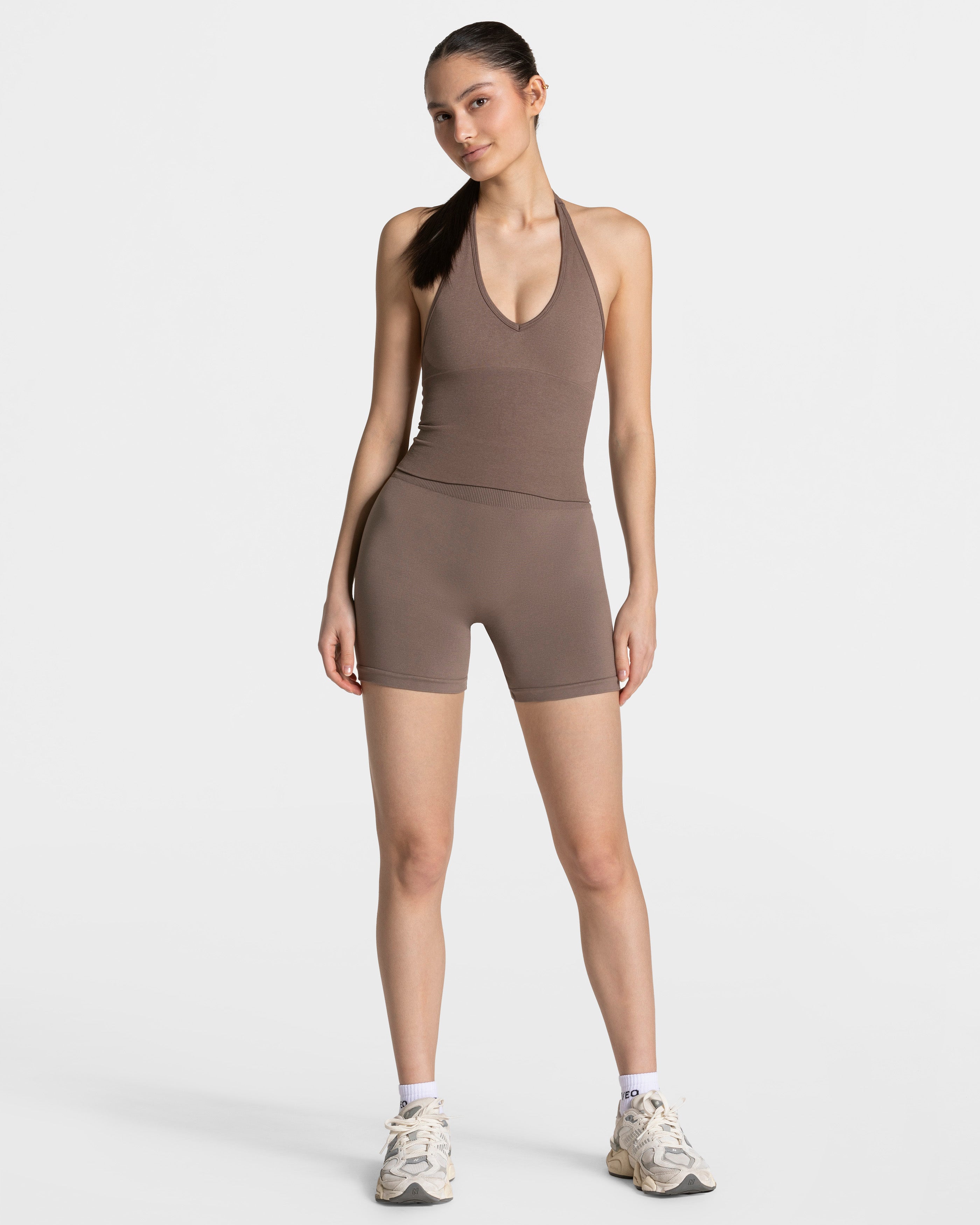 Timeless Pro Neckholder Top  "Mokka"