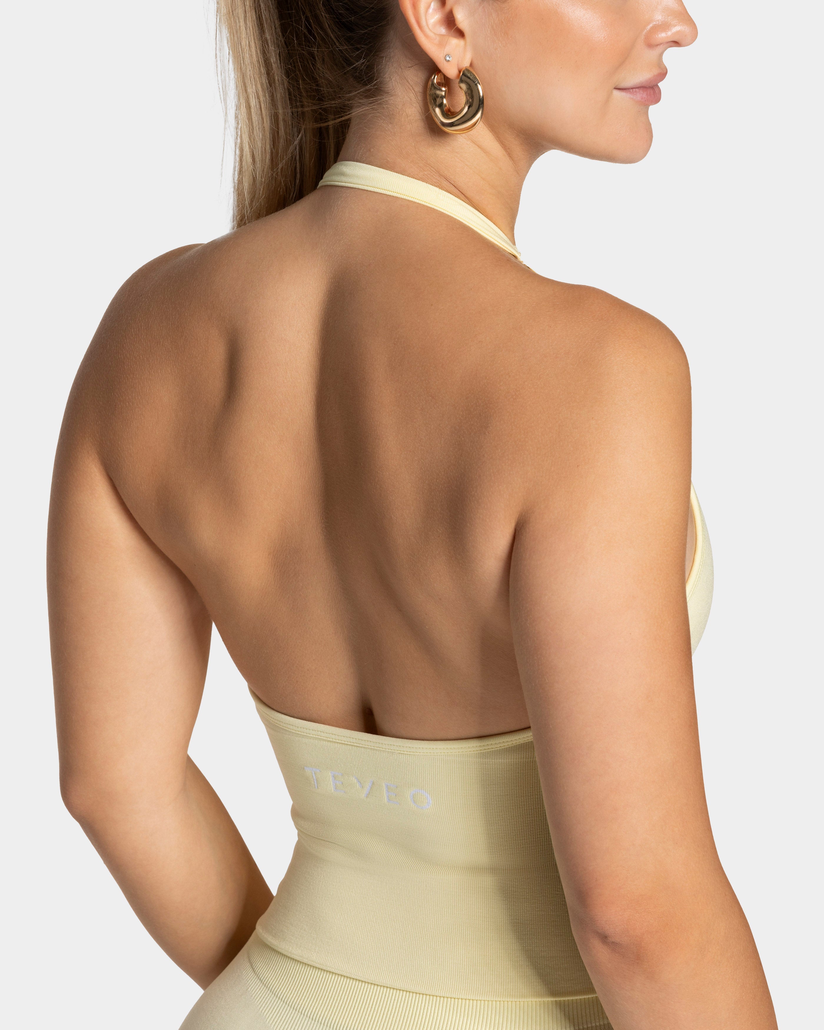 Timeless Pro Neckholder Top "Butter Yellow"
