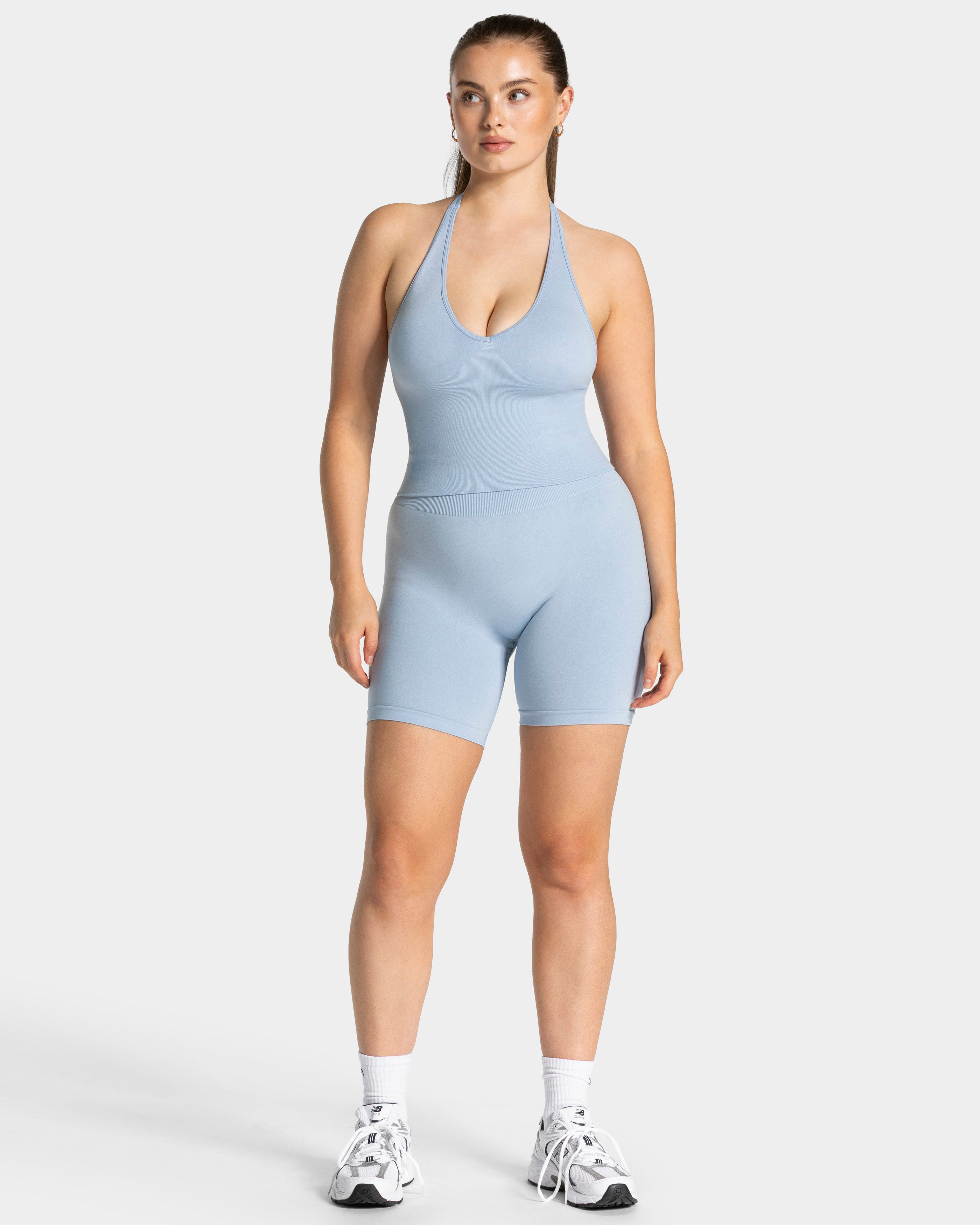Timeless Pro Neckholder Top "Babyblau"