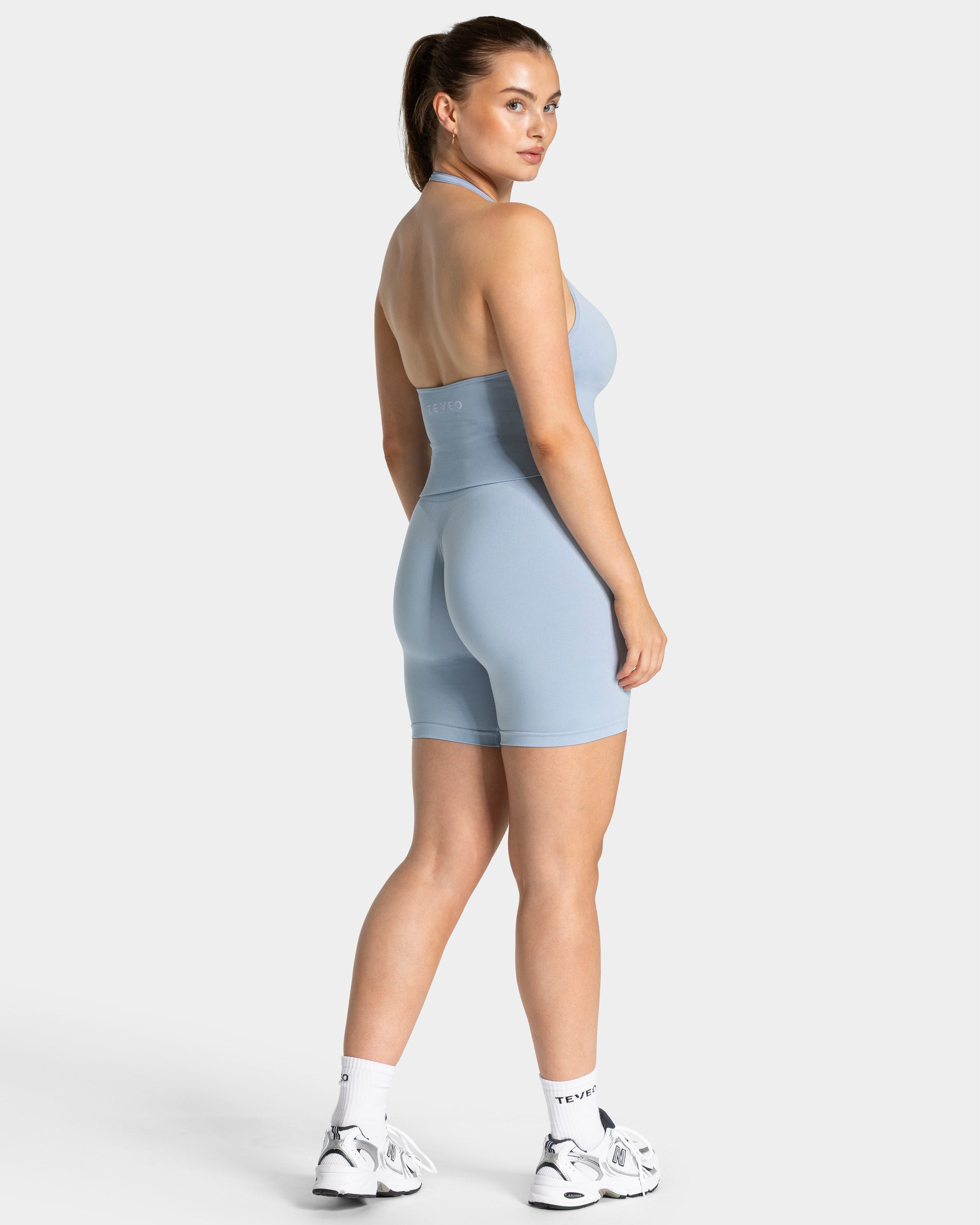 Timeless Pro Neckholder Top "Babyblau"