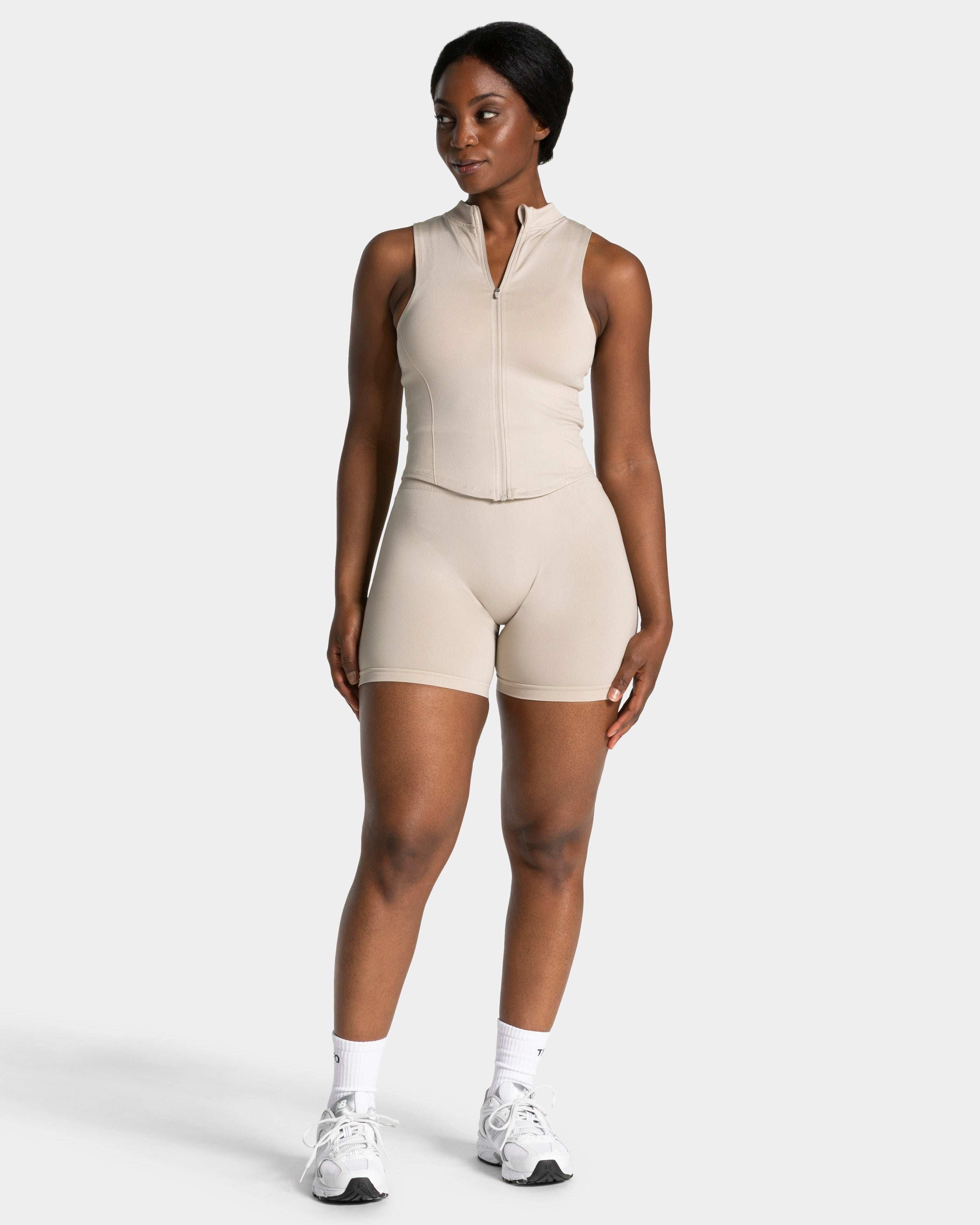 Timeless Pro Covert Scrunch Shorts "Cream"